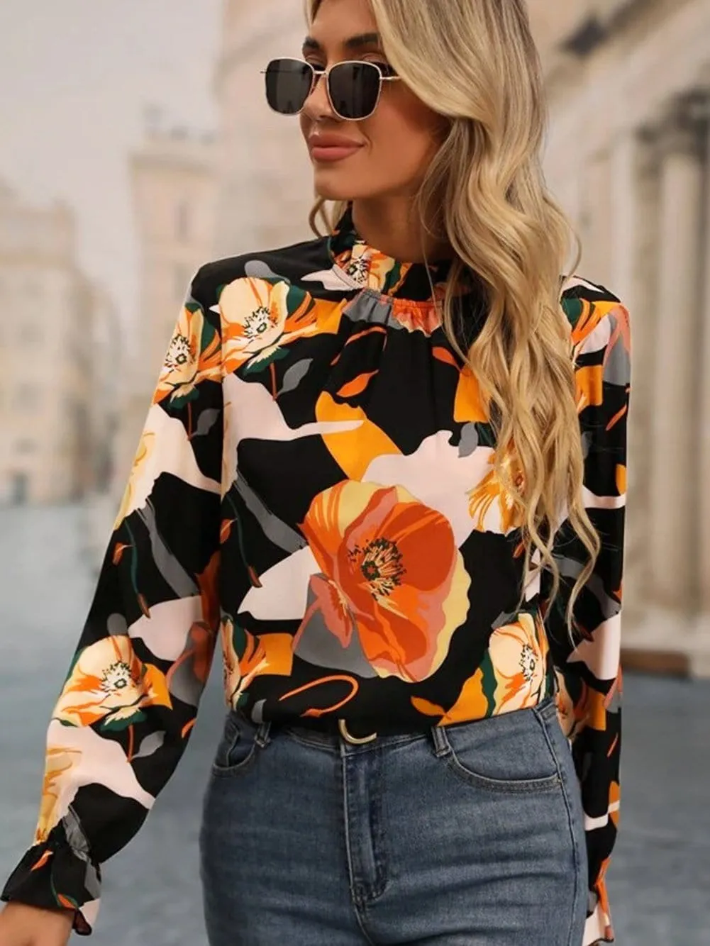 Alluring Floral Print Shirt