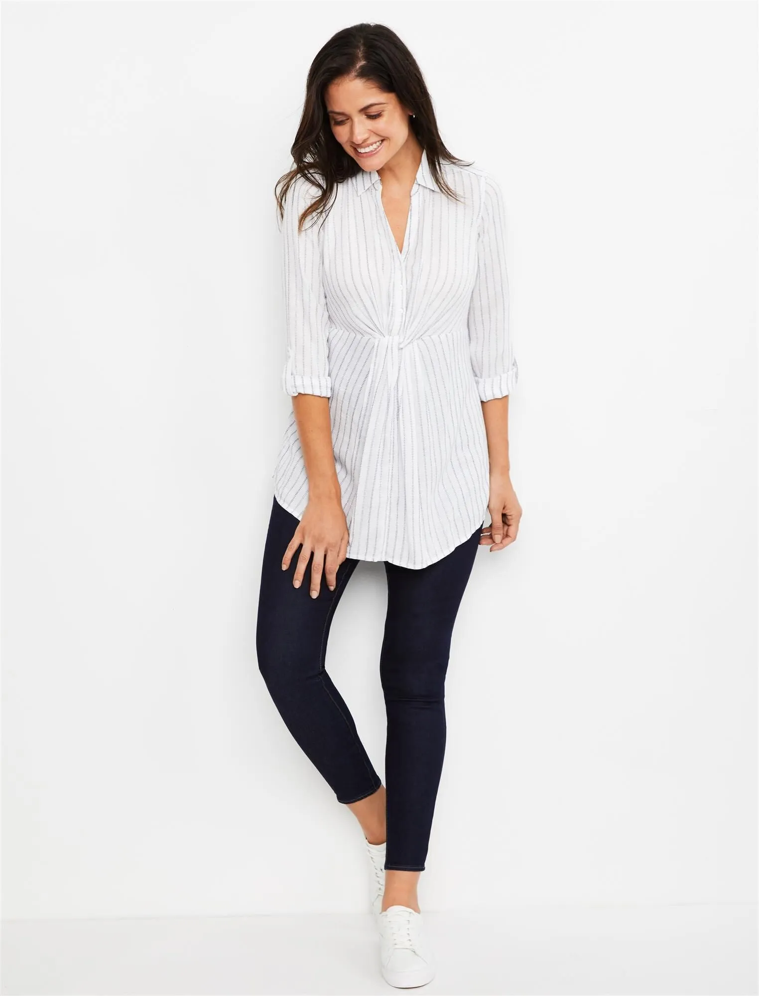 Articles Of Society Secret Fit Belly Heather Maternity Jeans in Carson City
