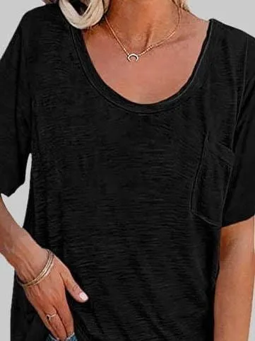 Black Knit T-Shirt