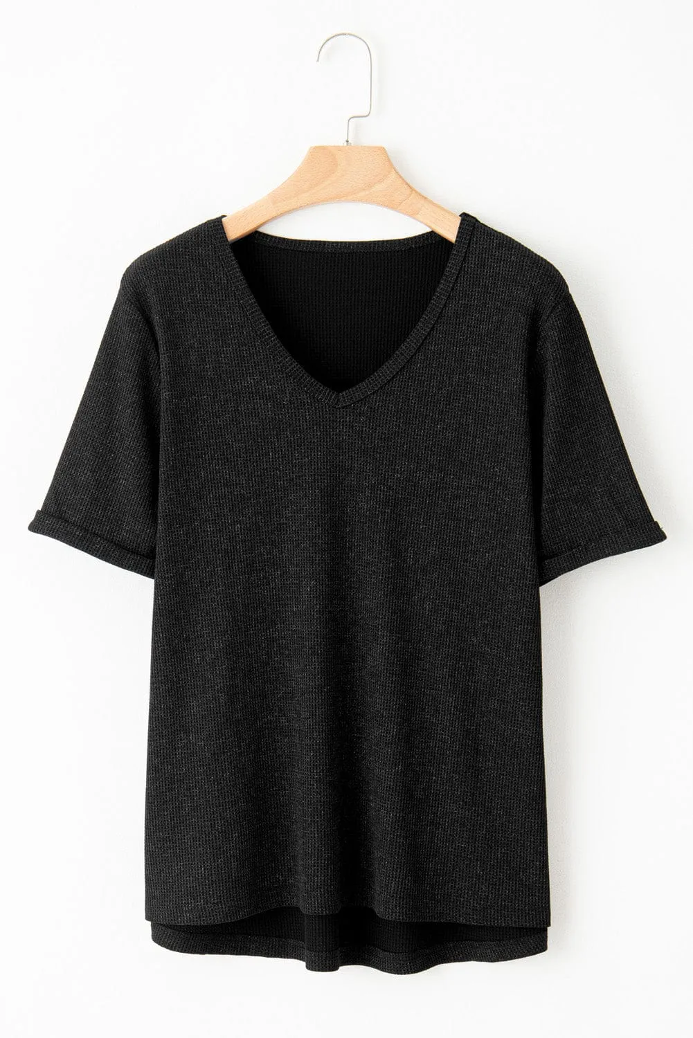 Black Knit T-Shirt