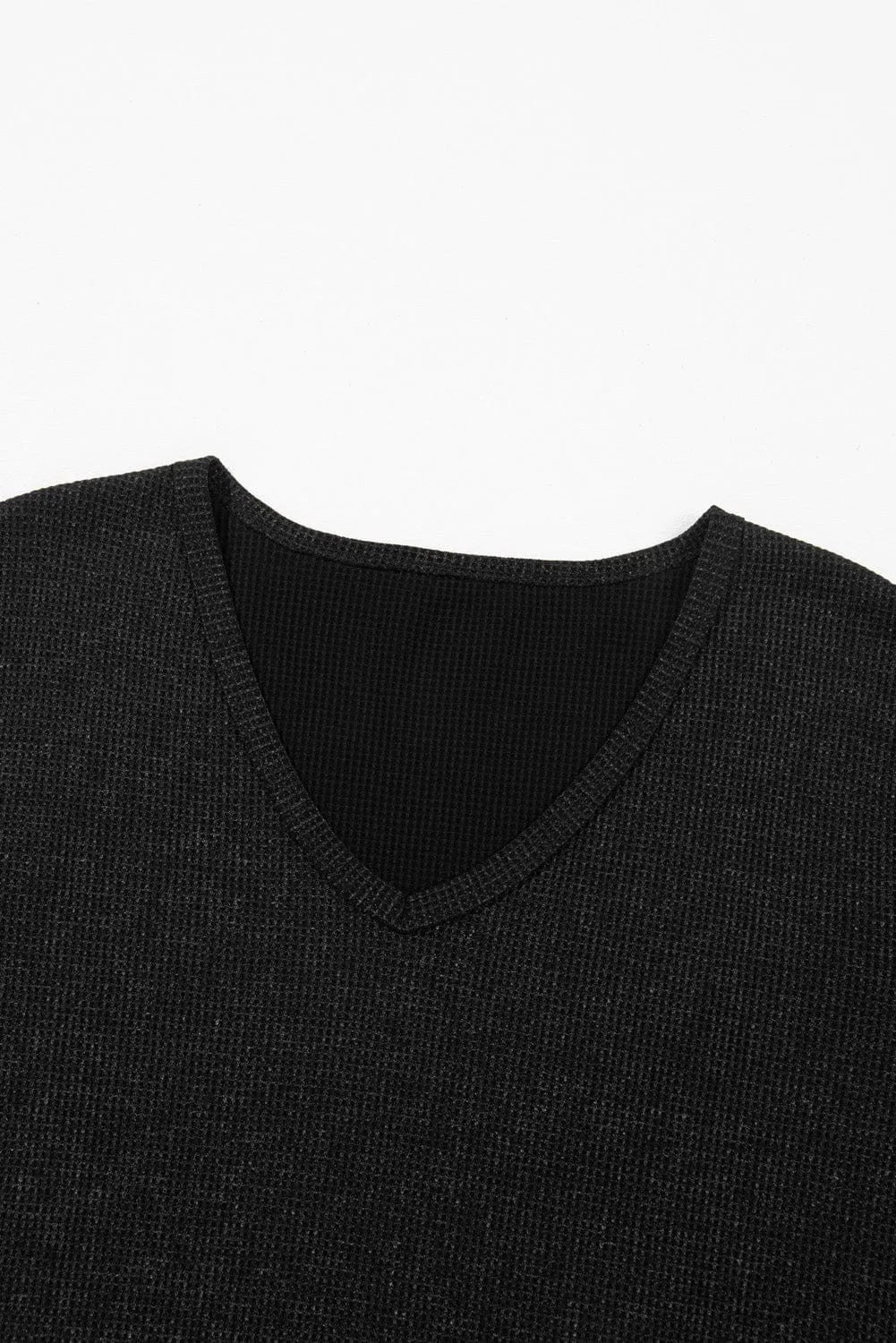 Black Knit T-Shirt