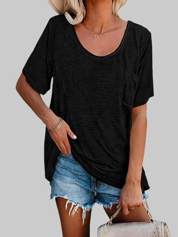 Black Knit T-Shirt