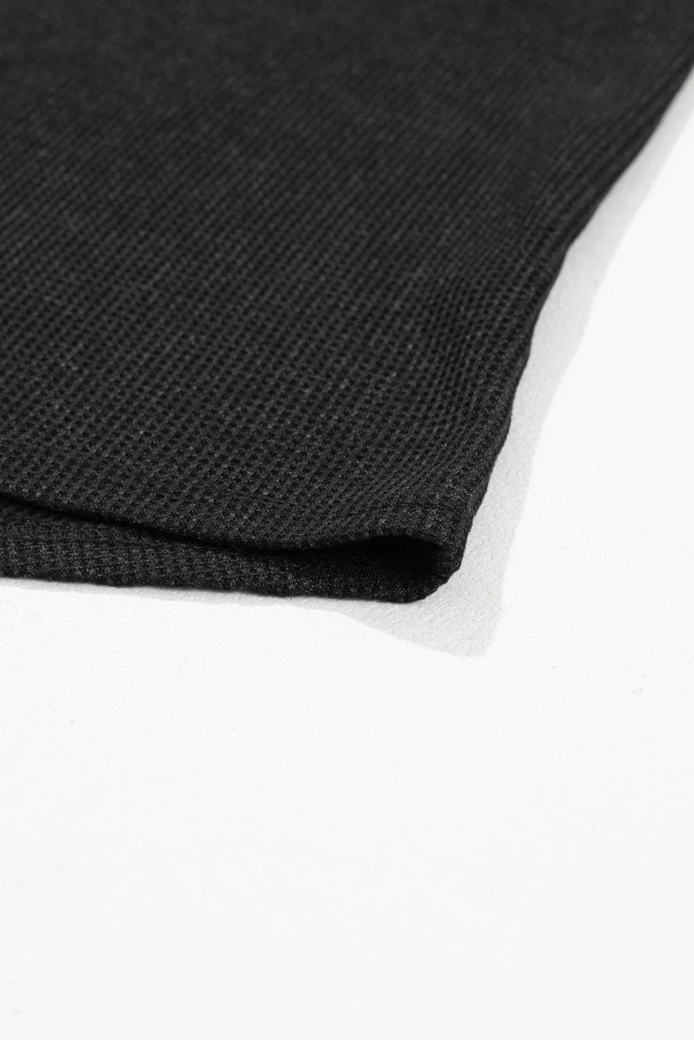 Black Knit T-Shirt