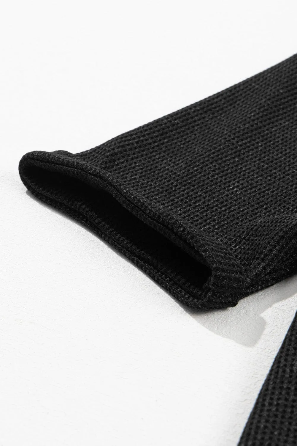 Black Knit T-Shirt