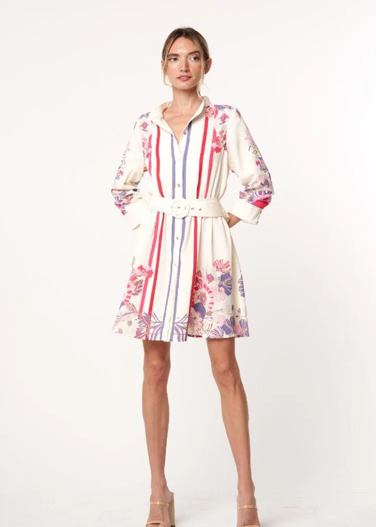 Ciebon Suzette Belted Mini Shirtdress