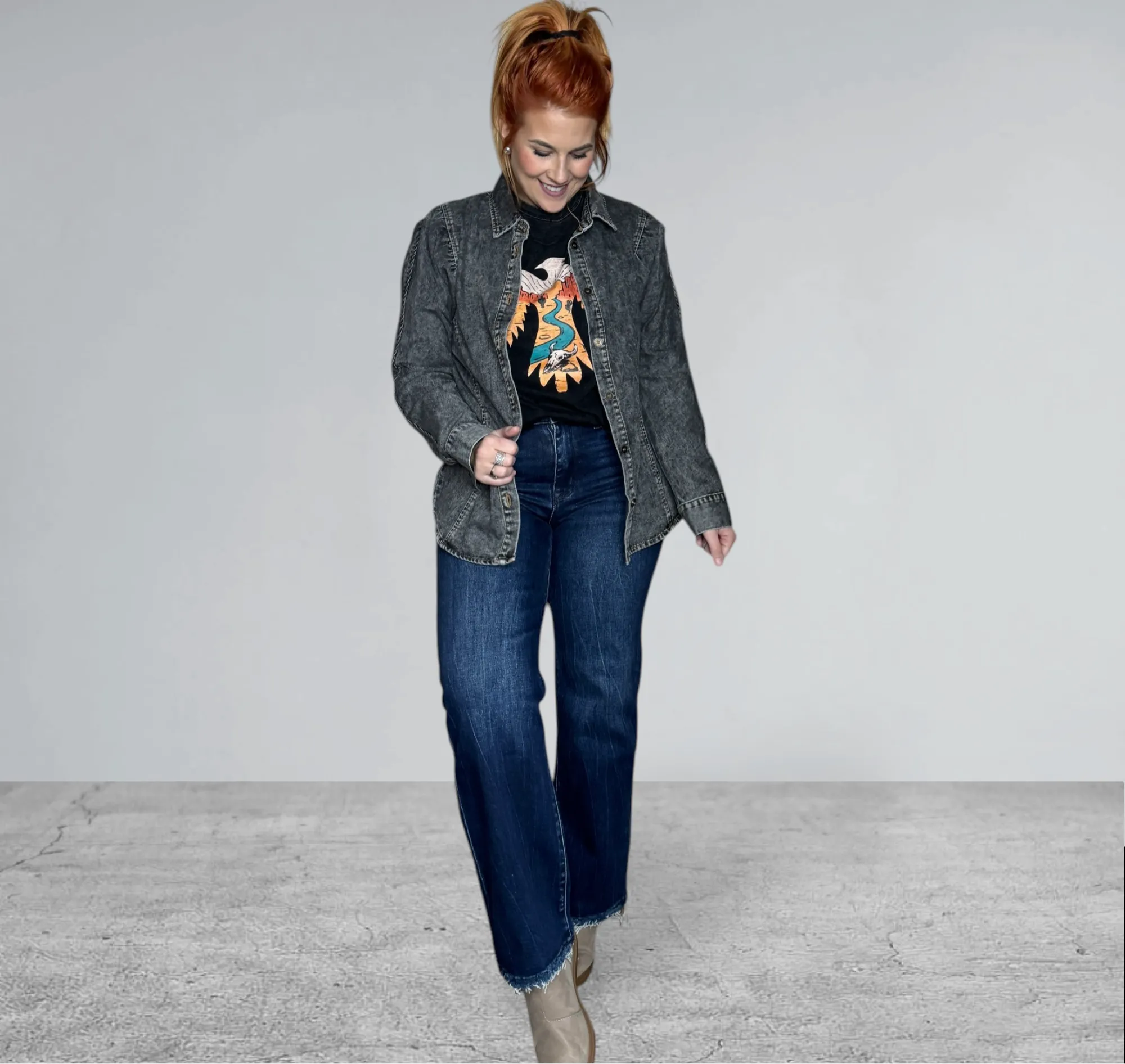 Classic Dark Wash Straight Jeans