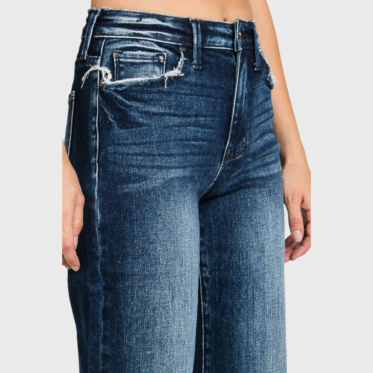 Classic Dark Wash Straight Jeans