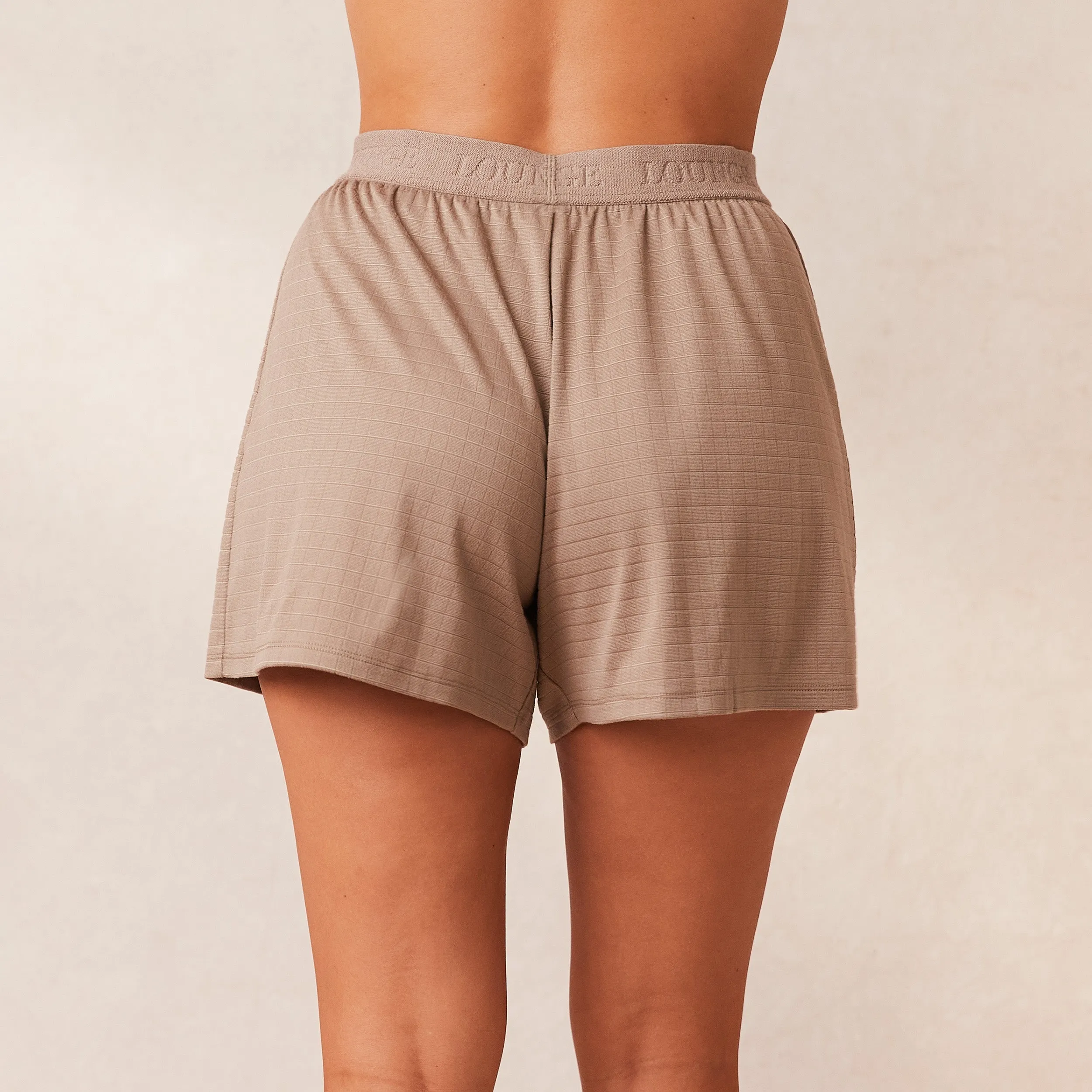 Classic Fleece Oversized Pajama Shorts - Fawn
