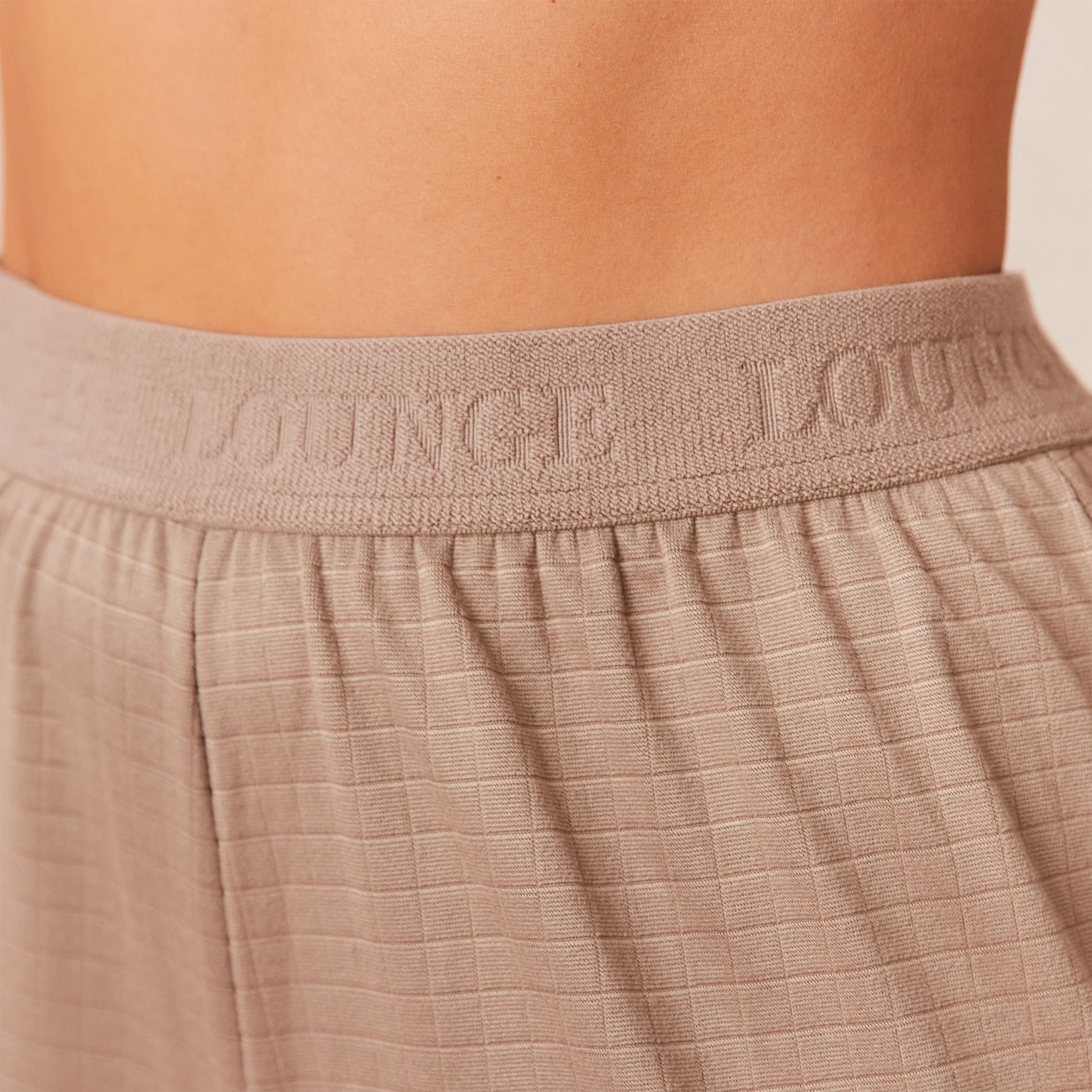 Classic Fleece Oversized Pajama Shorts - Fawn