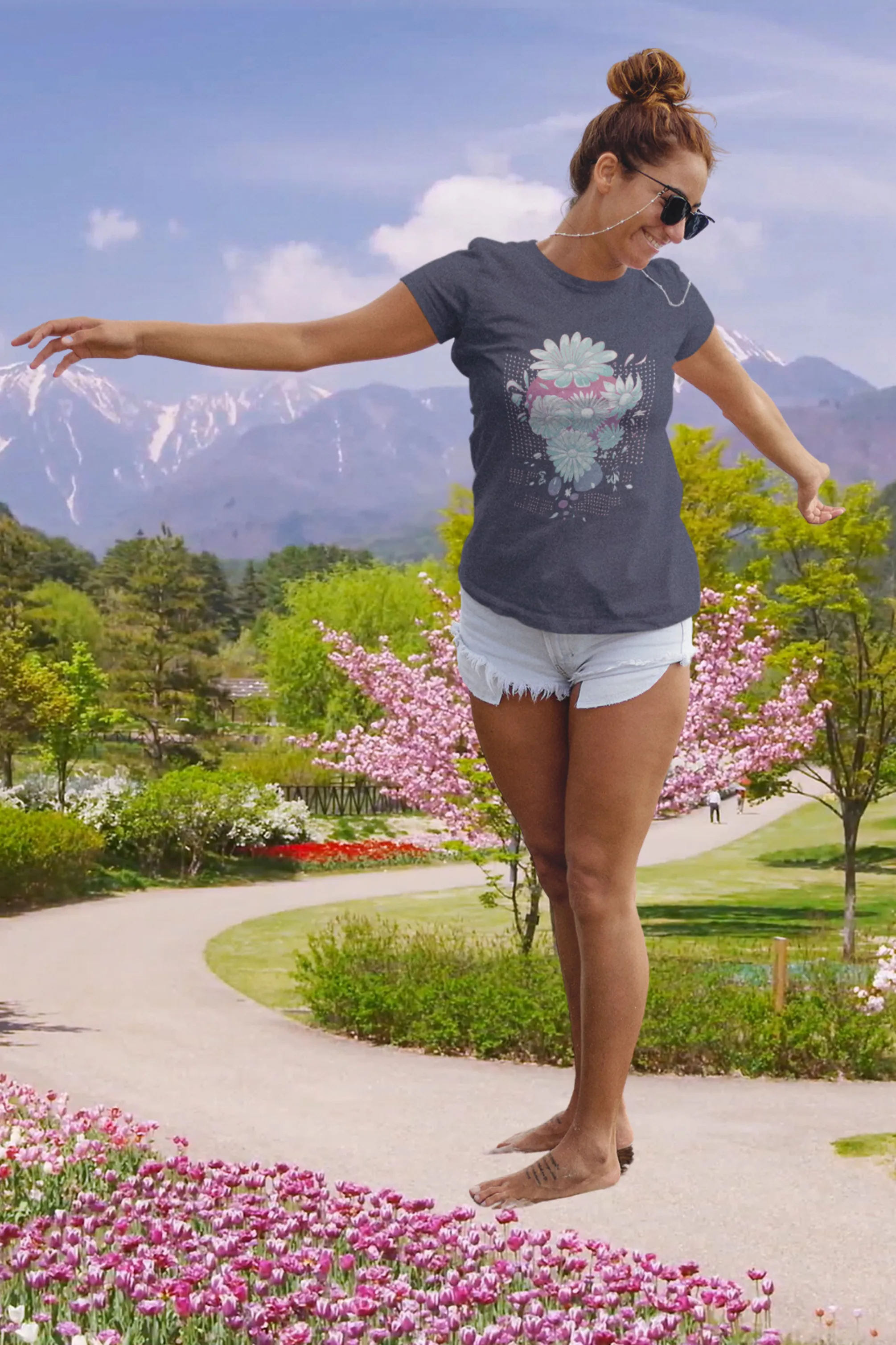 Daisy Delight Printed T-shirt for women