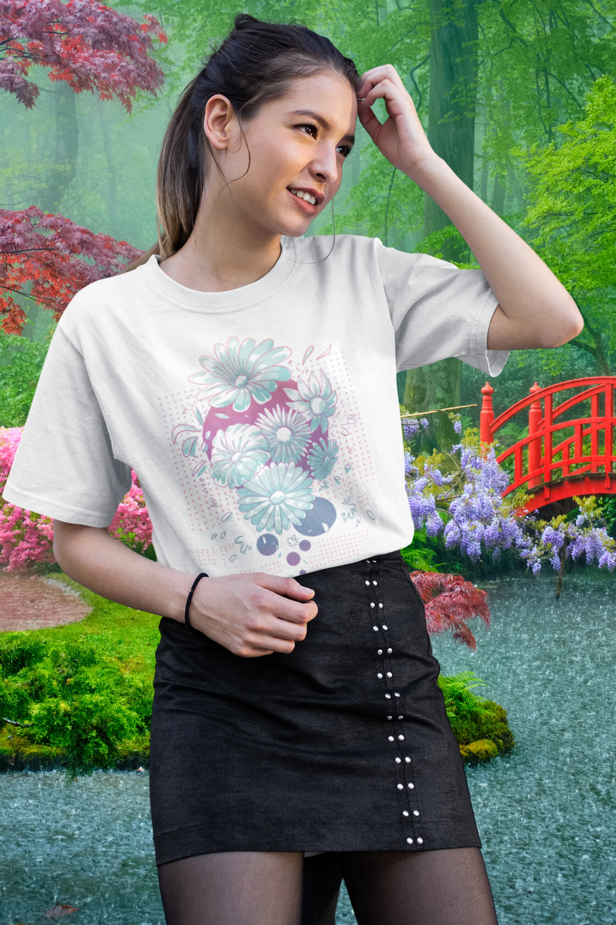 Daisy Delight Printed T-shirt for women