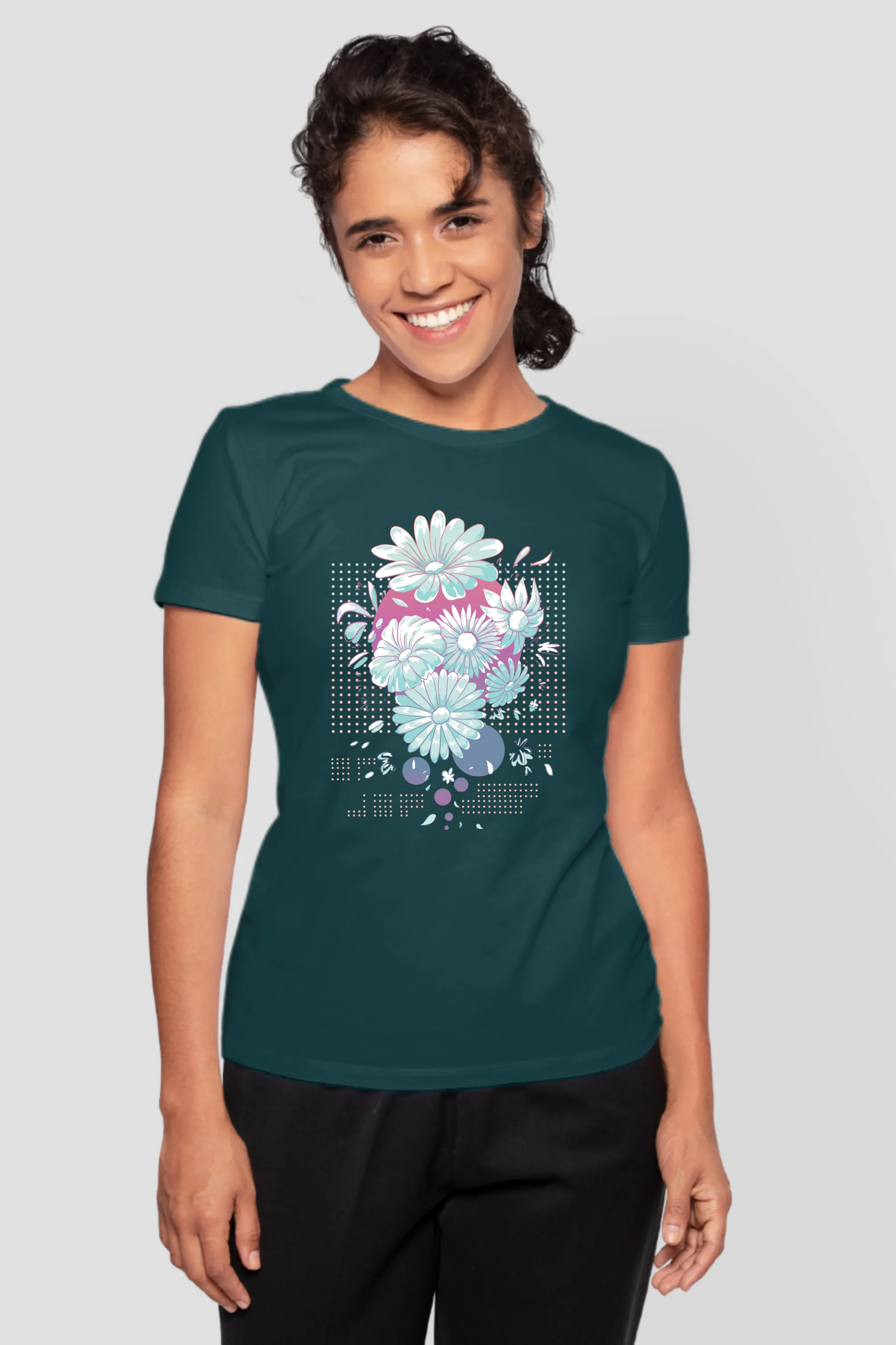 Daisy Delight Printed T-shirt for women