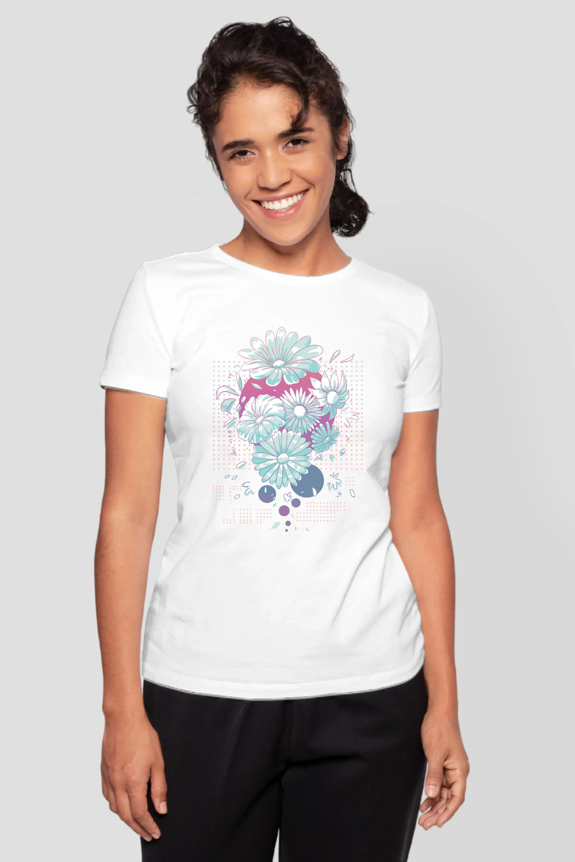 Daisy Delight Printed T-shirt for women
