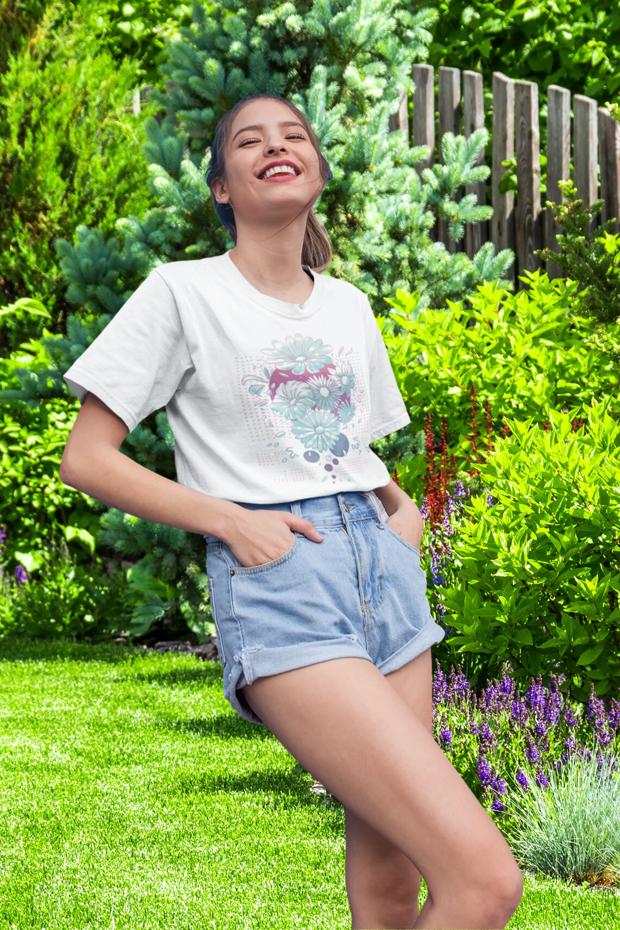 Daisy Delight Printed T-shirt for women