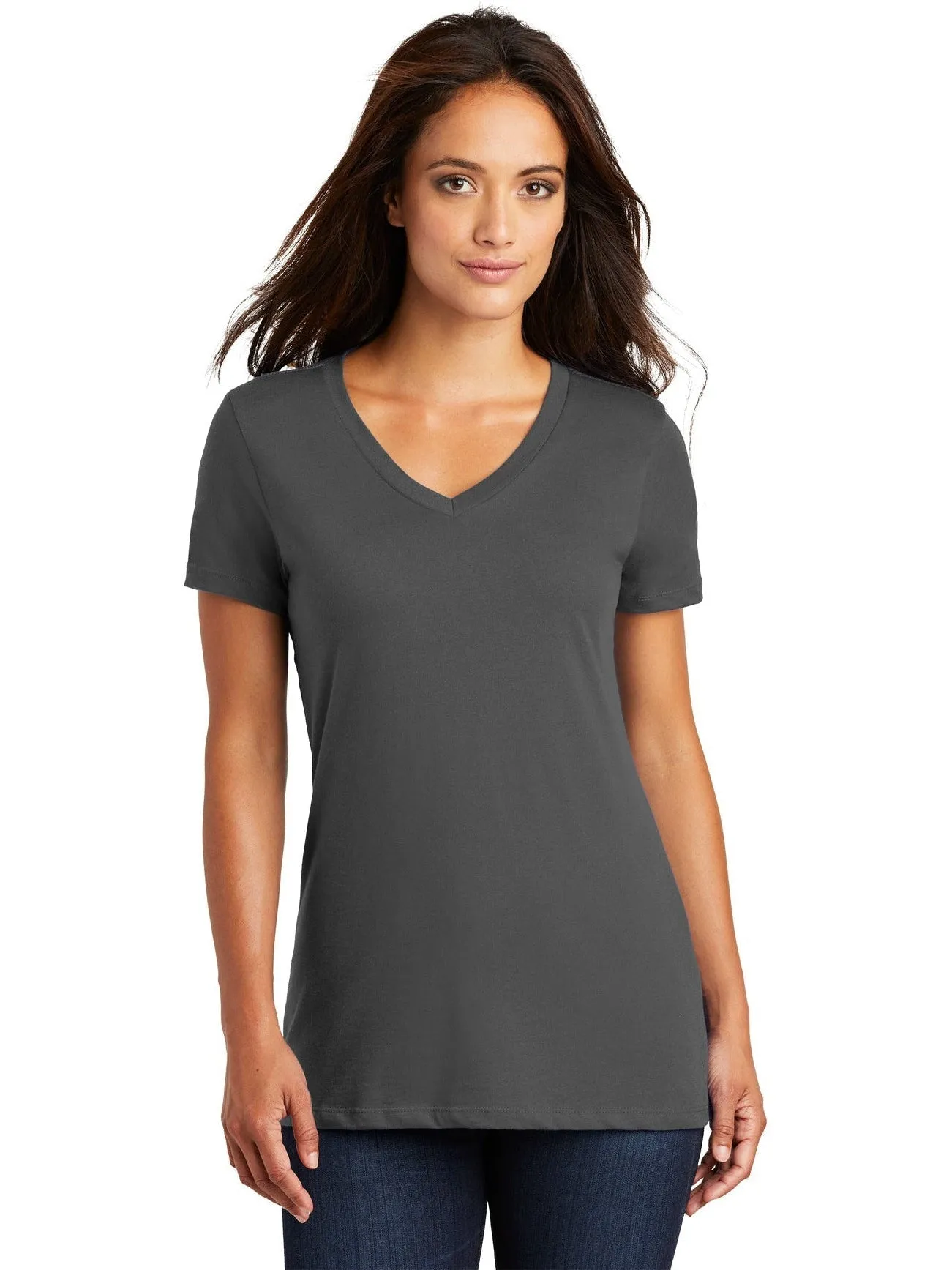 District Ladies Perfect Weight V-Neck Tee