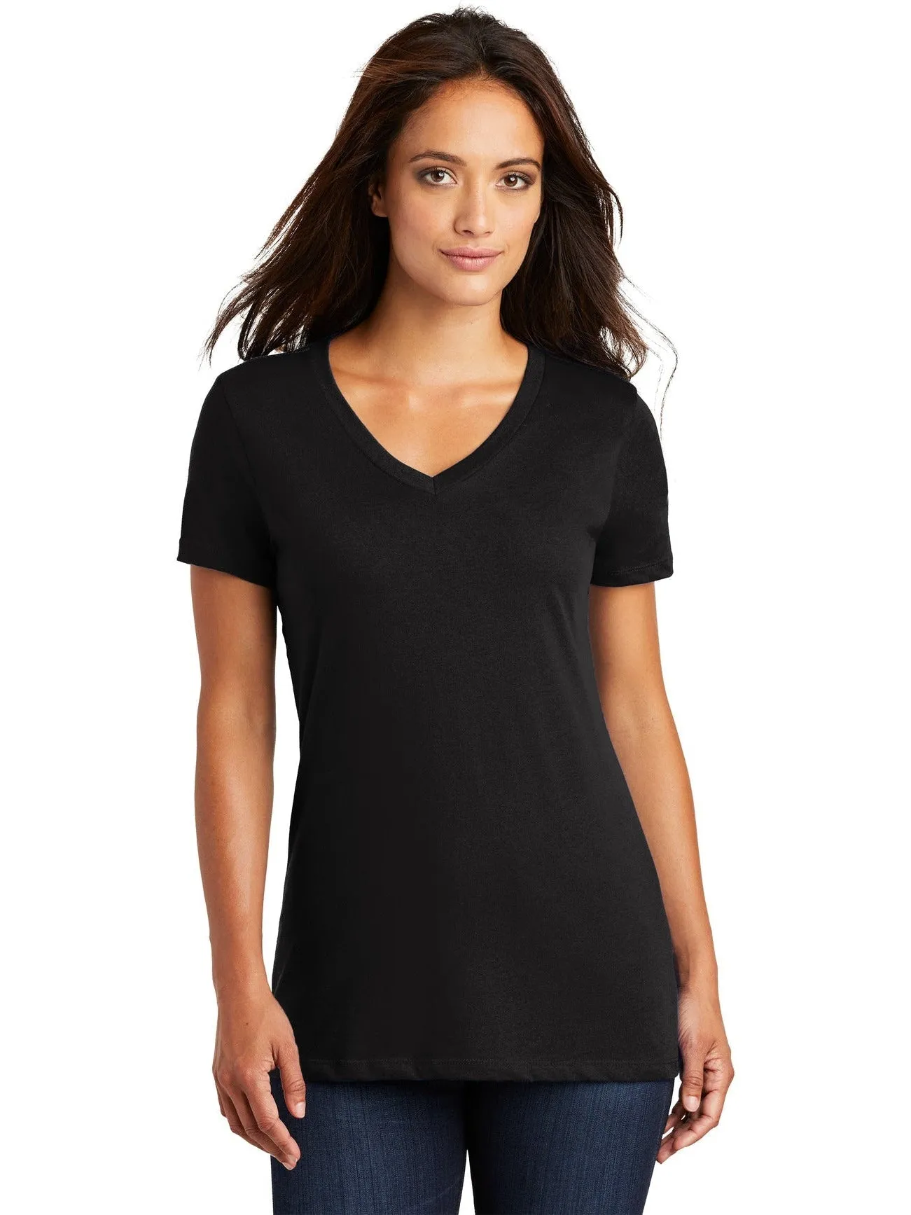 District Ladies Perfect Weight V-Neck Tee