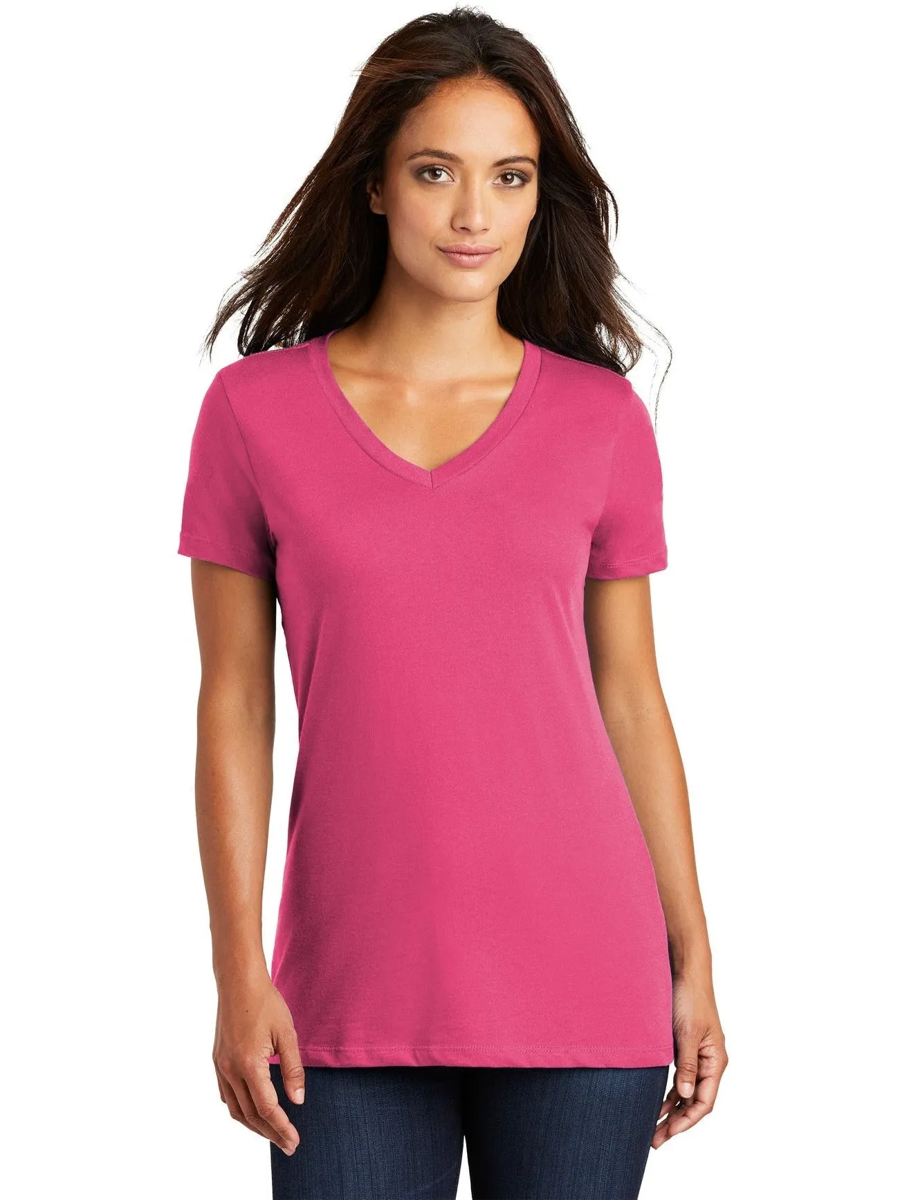 District Ladies Perfect Weight V-Neck Tee