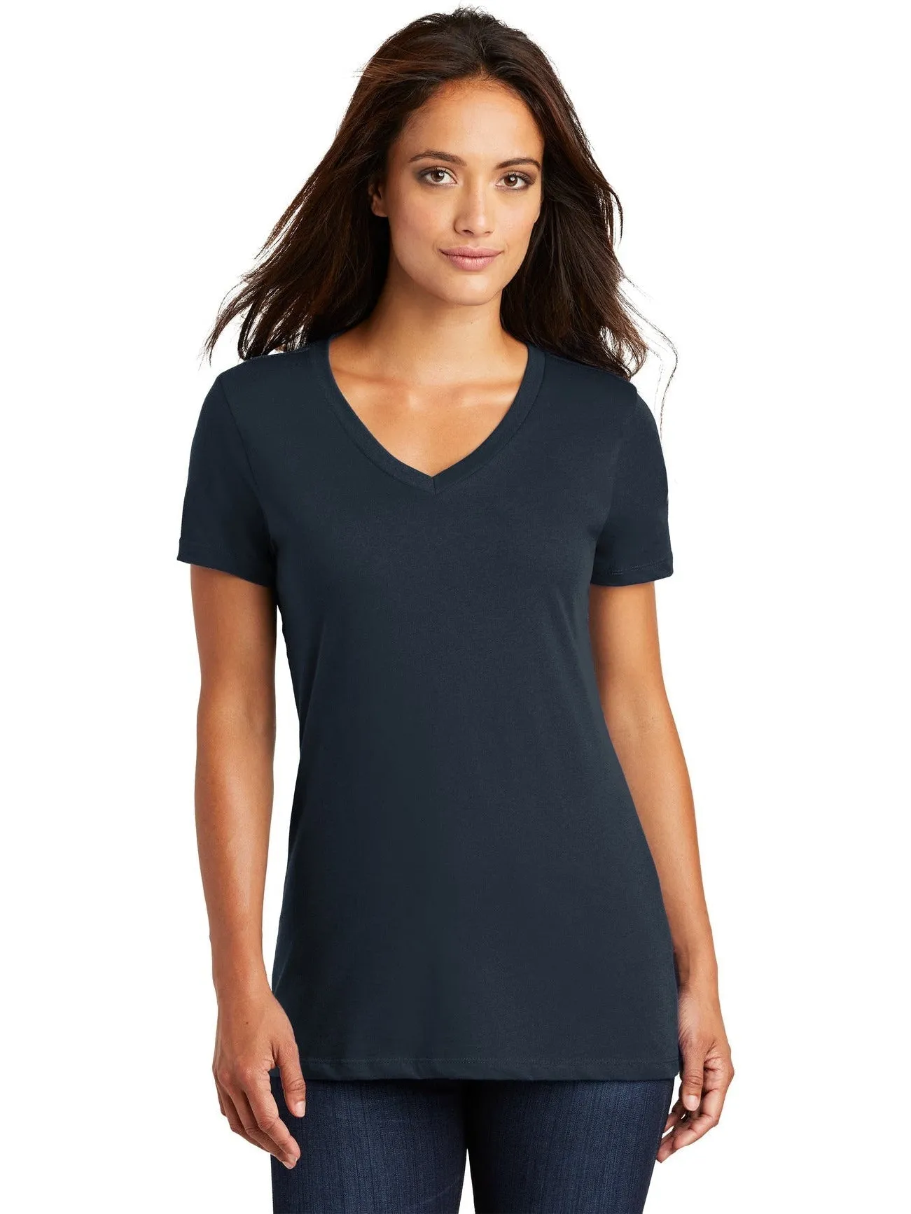 District Ladies Perfect Weight V-Neck Tee
