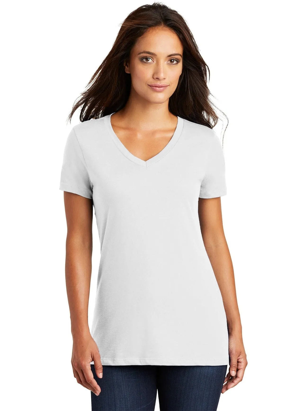 District Ladies Perfect Weight V-Neck Tee