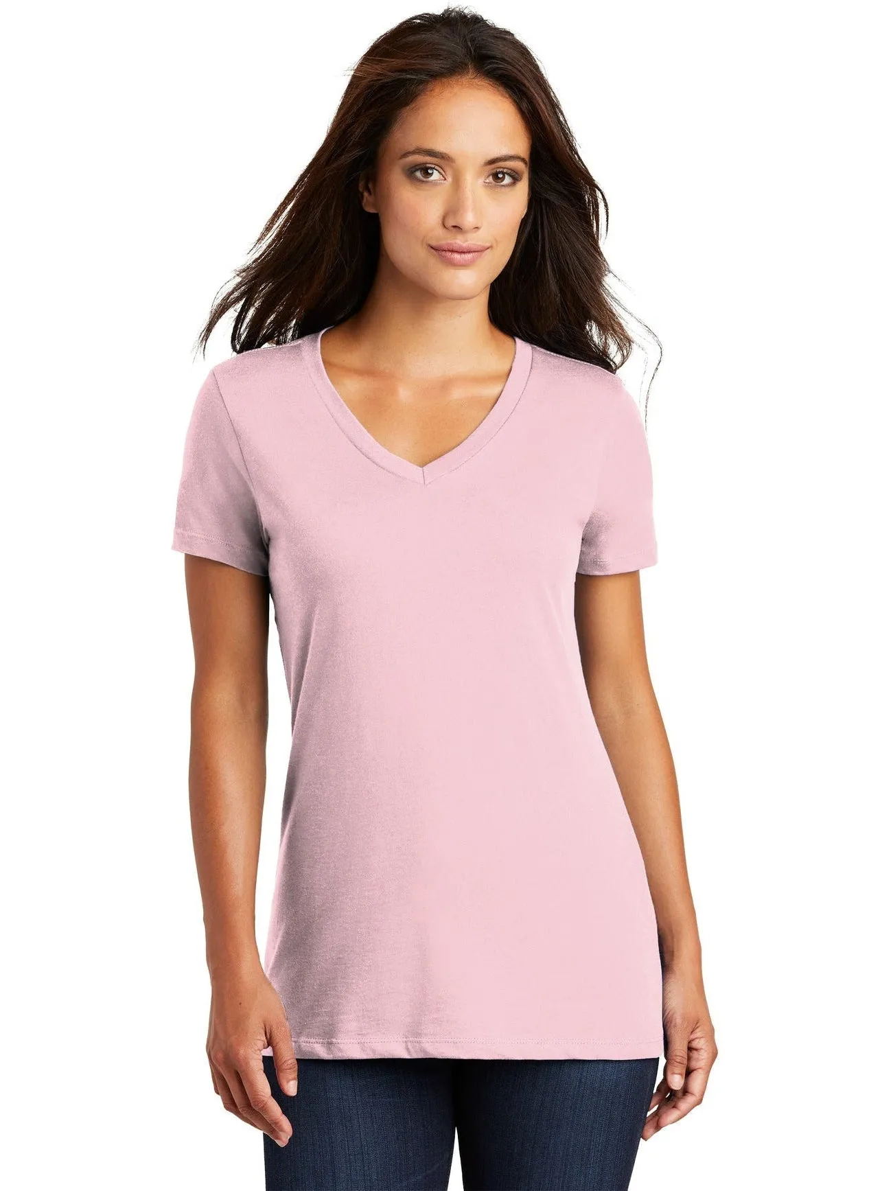 District Ladies Perfect Weight V-Neck Tee