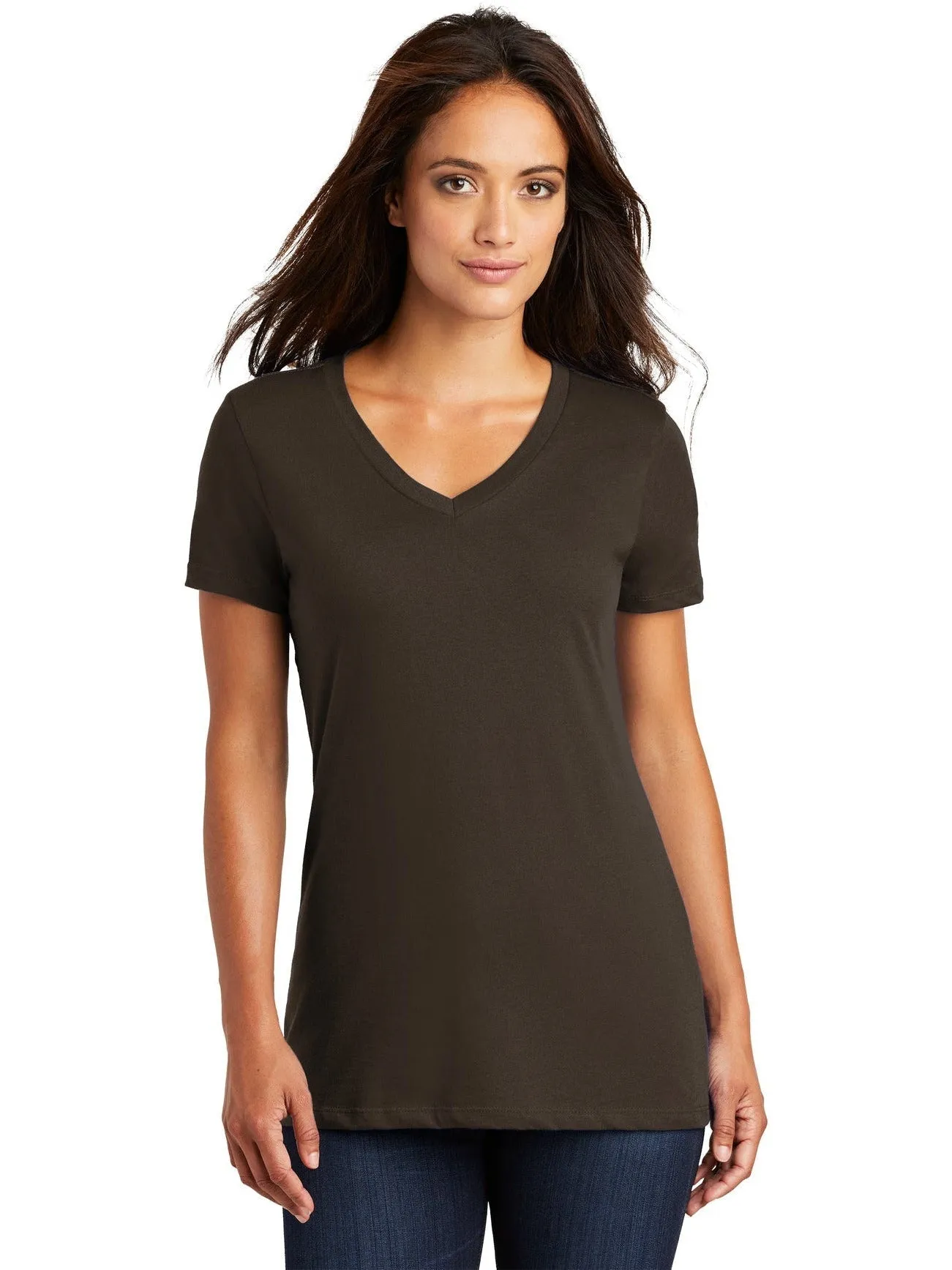District Ladies Perfect Weight V-Neck Tee