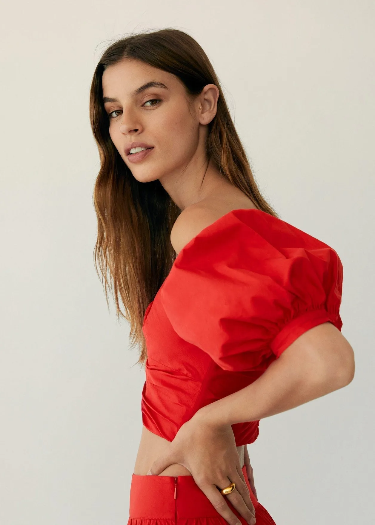Draped Crop Top