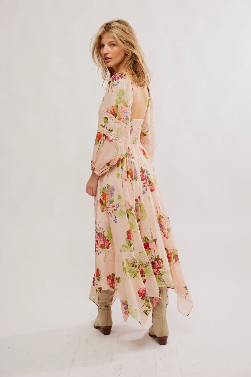 Free People Morning Glory Maxi - Tea Combo