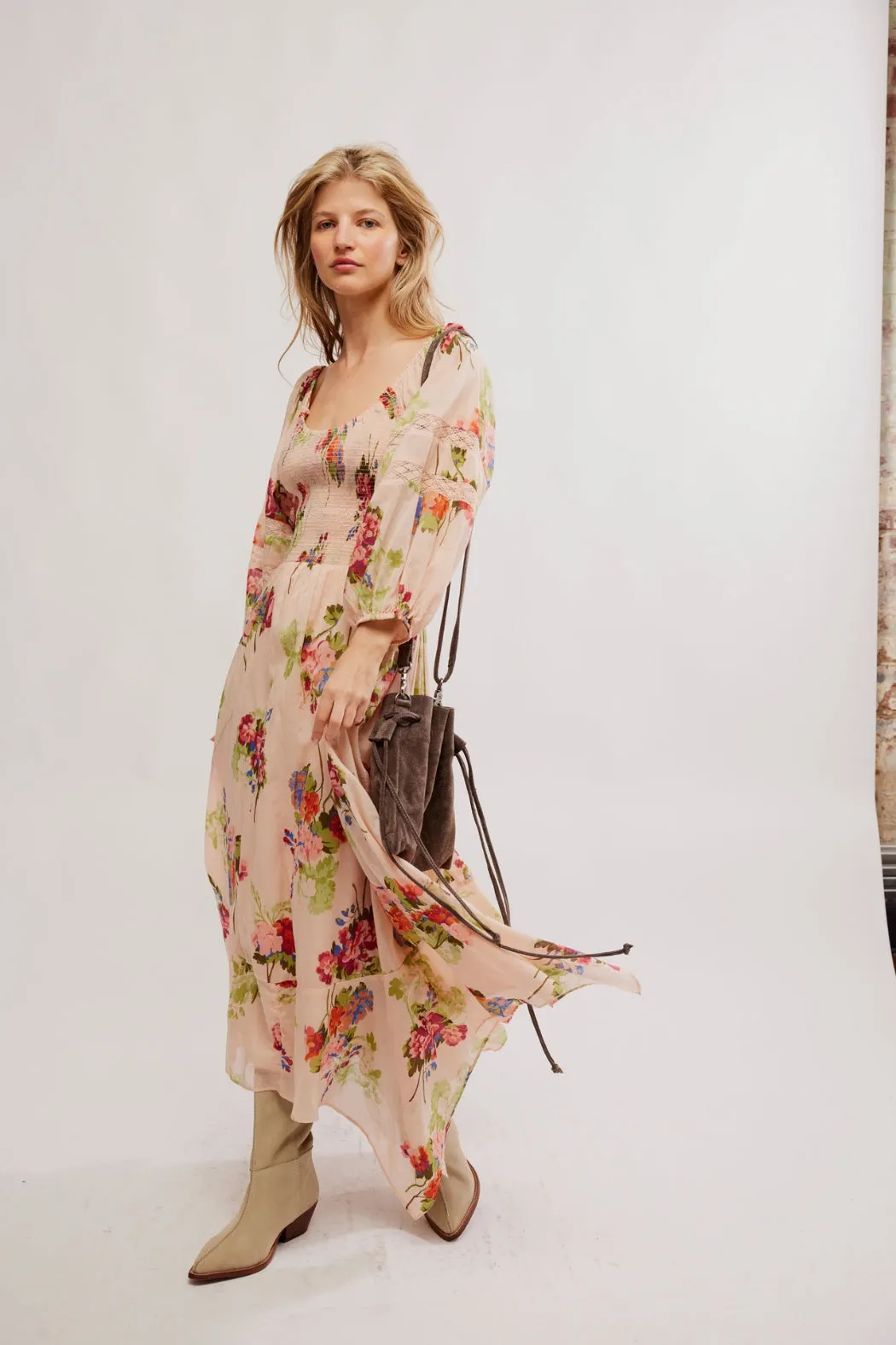 Free People Morning Glory Maxi - Tea Combo