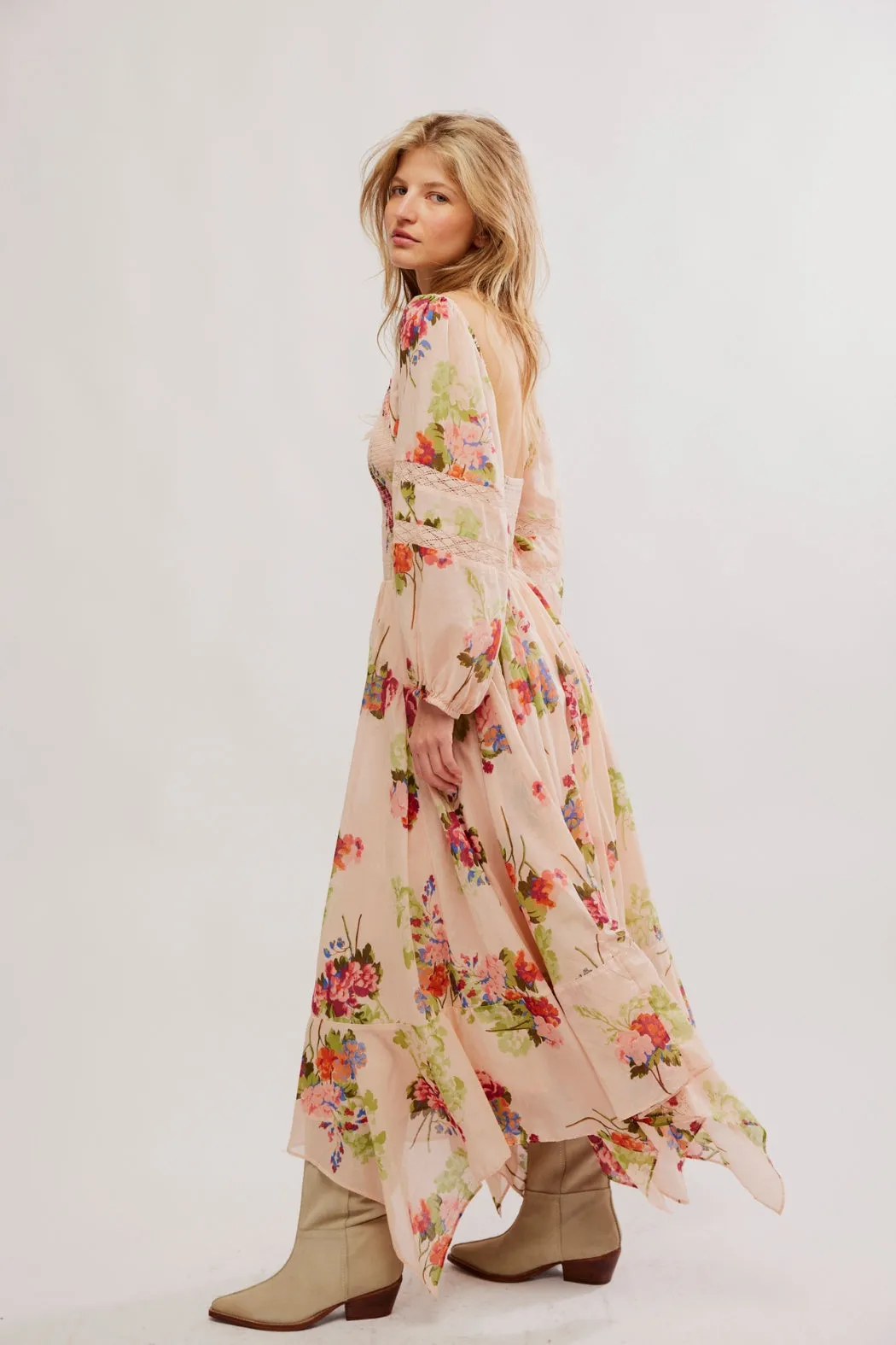 Free People Morning Glory Maxi - Tea Combo