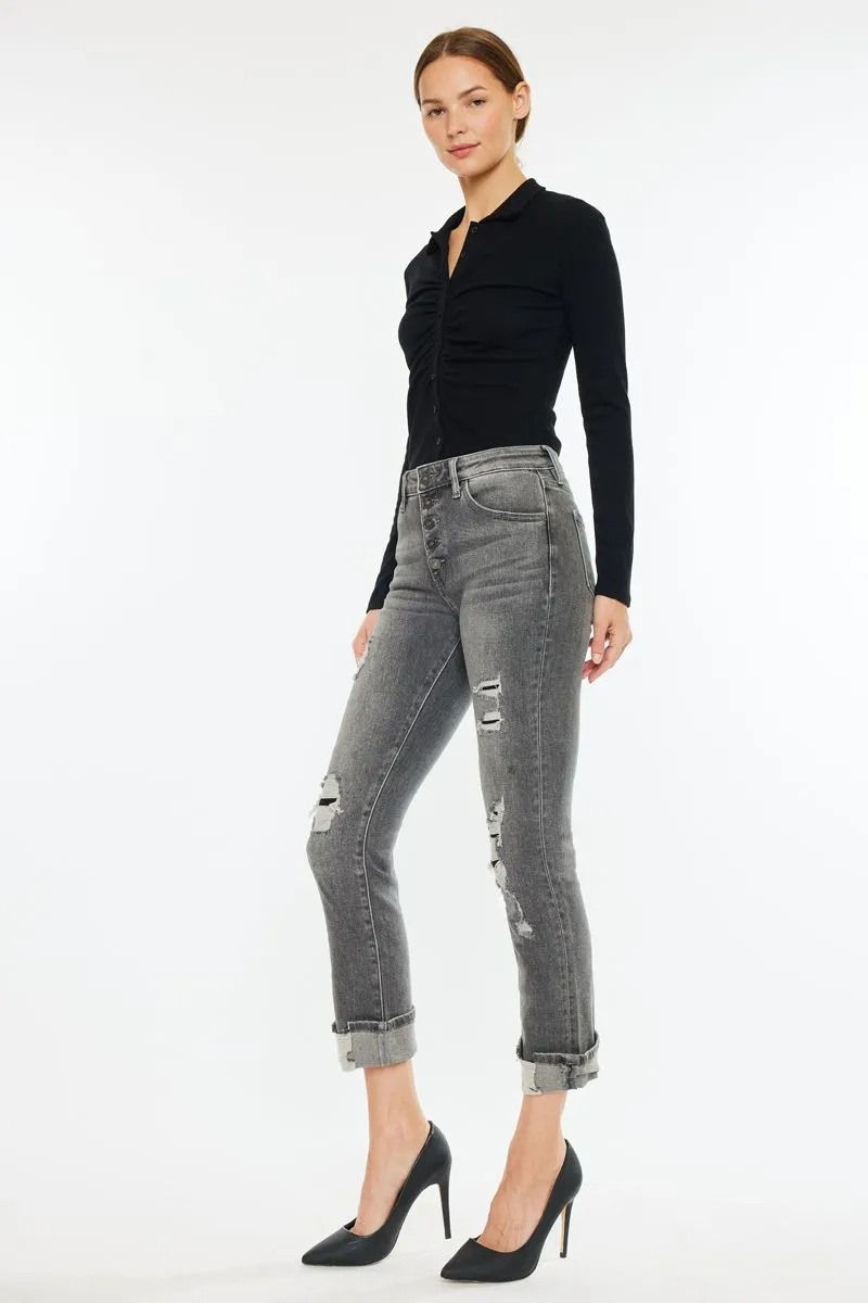 High Rise Skinny Straight