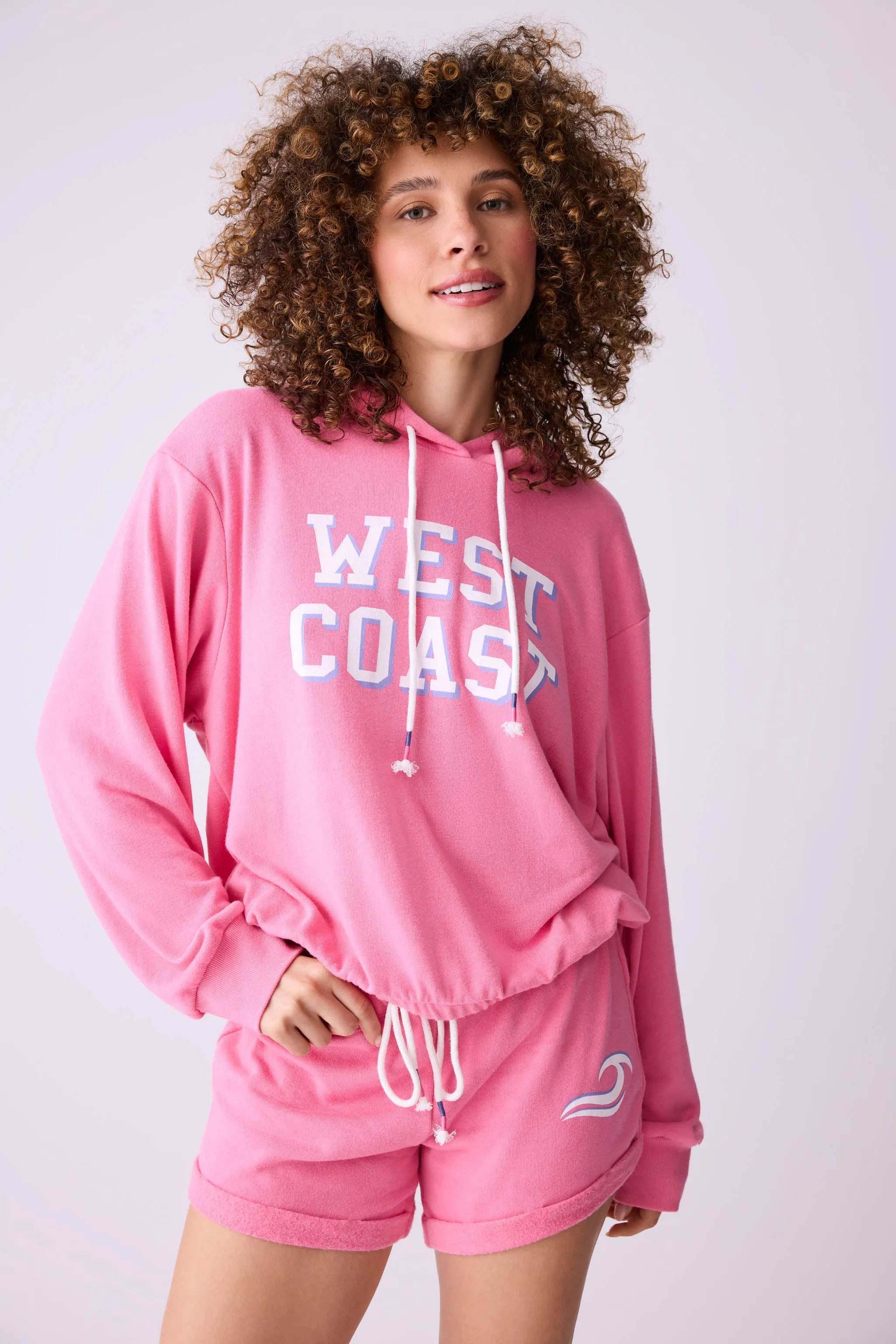 Home Base West Coast Graphic Fleece Short Set