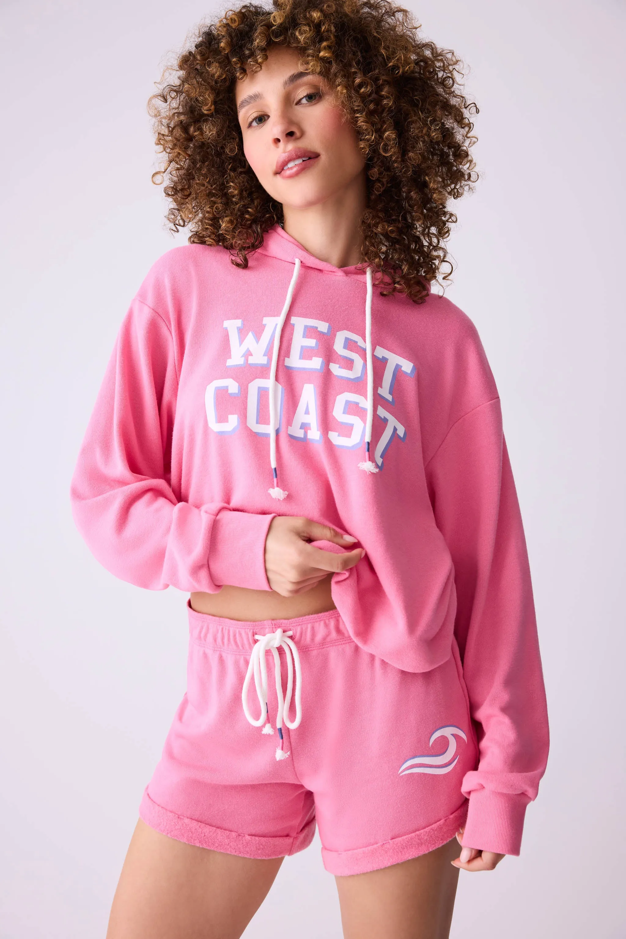 Home Base West Coast Graphic Fleece Short Set