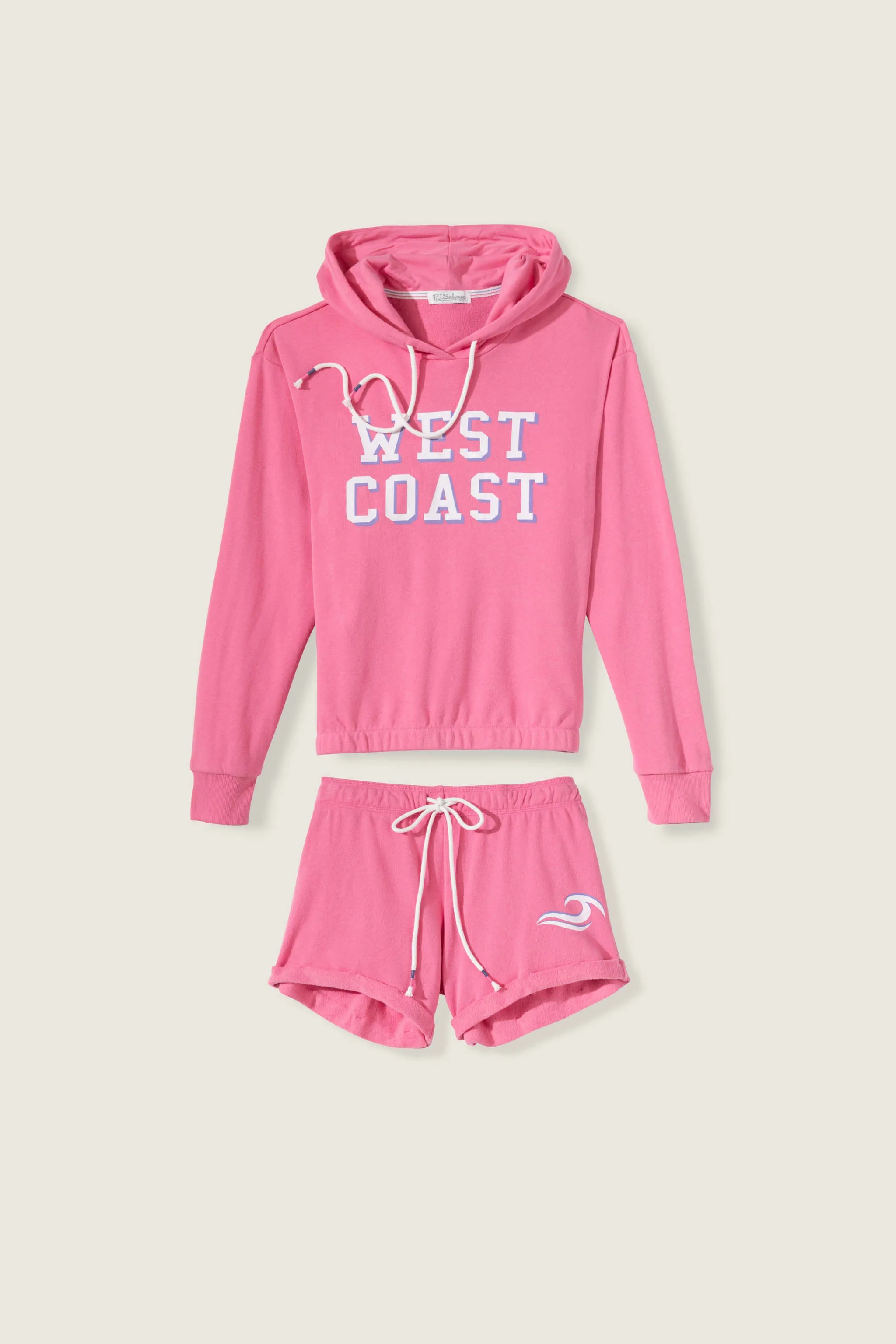 Home Base West Coast Graphic Fleece Short Set