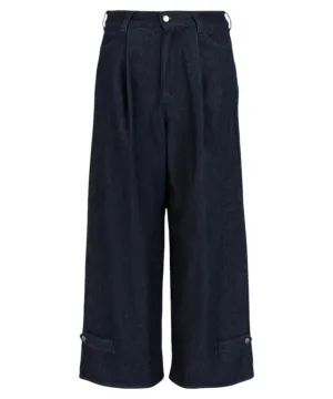 Jeans a vita alta con gamba ampia e pinces in denim rinse Icon