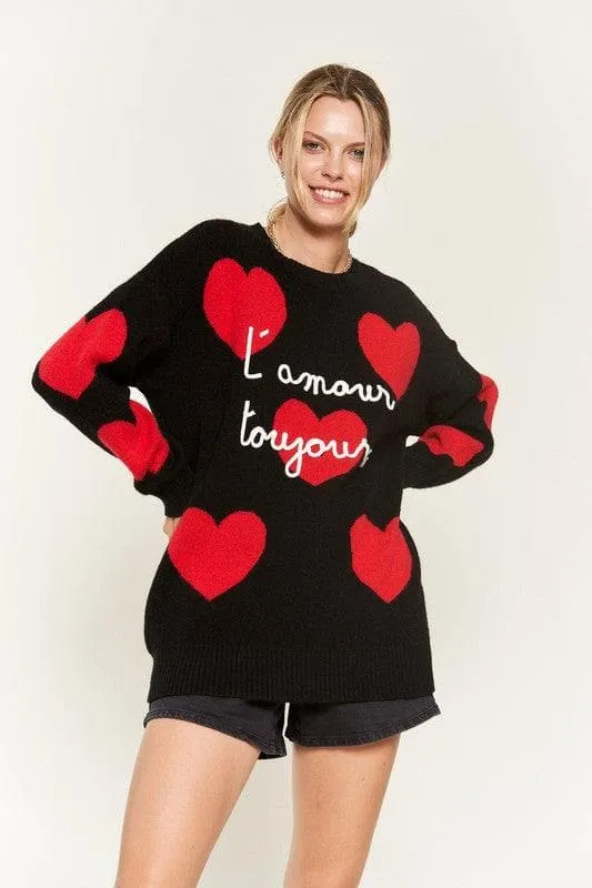 L'amour Toujours Oversized Sweater