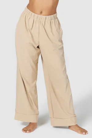 Luxury Embossed Pajama Trousers - Mink