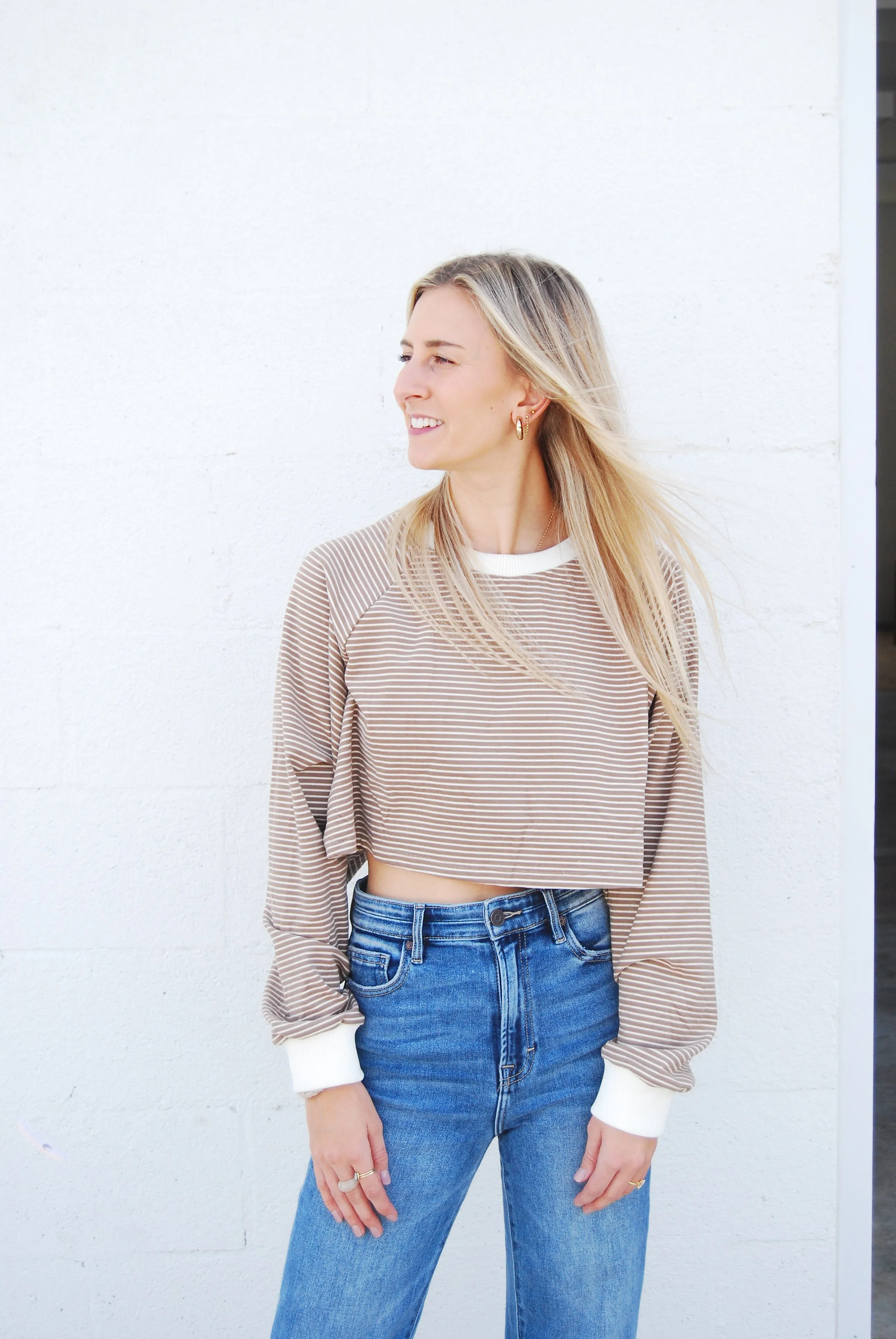 No Thought Cropped Shirt