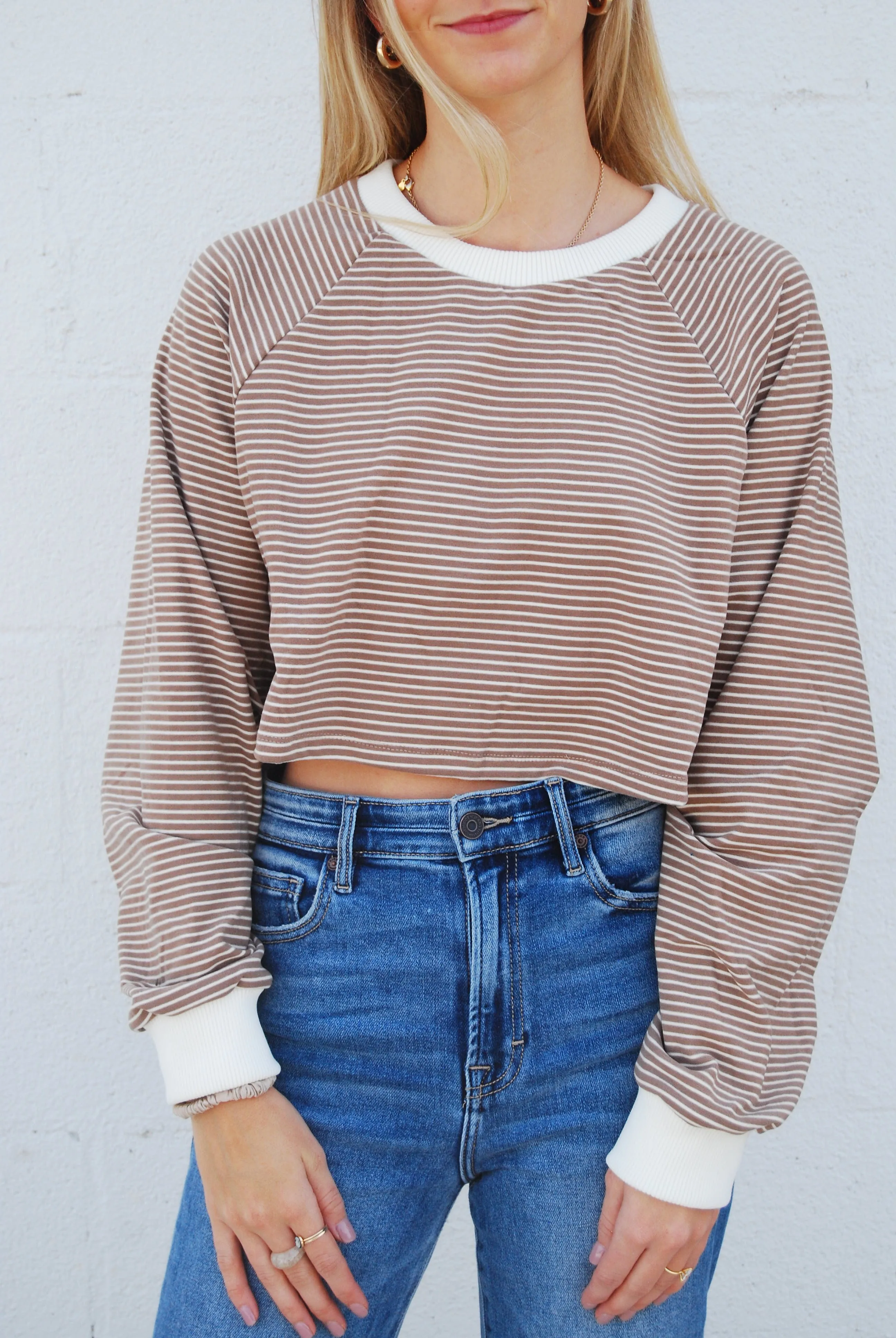 No Thought Cropped Shirt