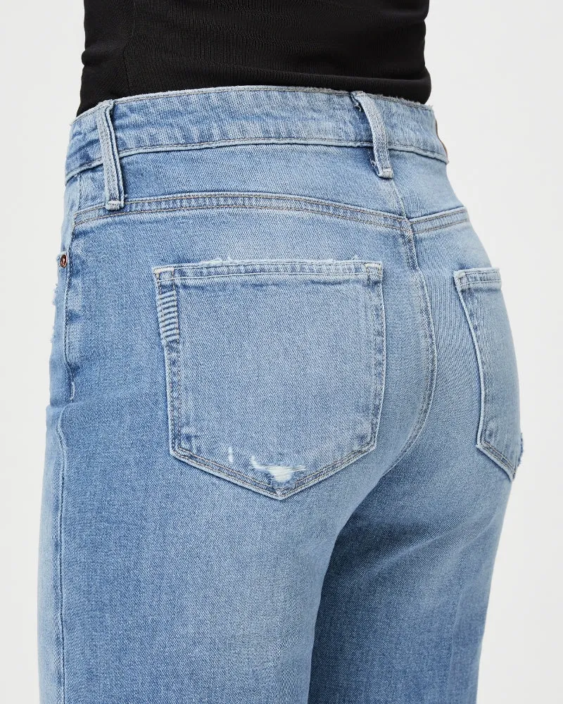 Paige Leenah Ankle Raw Hem Jeans - Exhibition Distressed