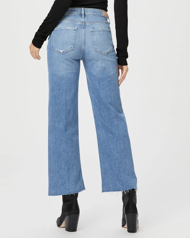 Paige Leenah Ankle Raw Hem Jeans - Exhibition Distressed