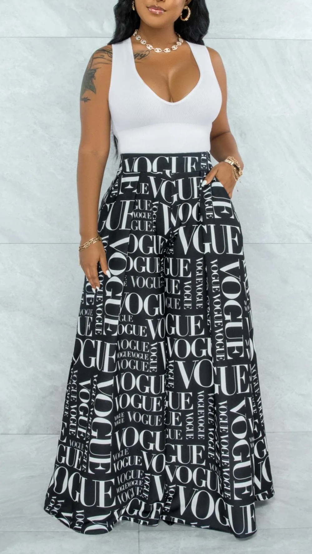 Palazzo Skirt Pants Vogue