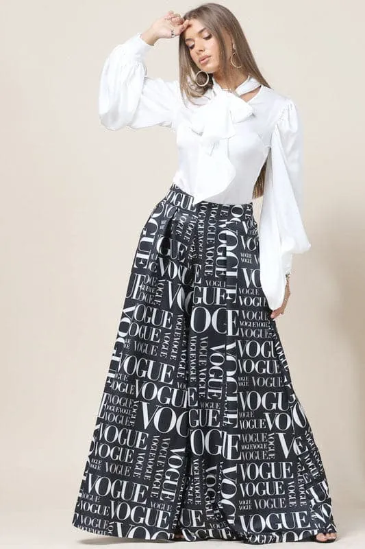 Palazzo Skirt Pants Vogue