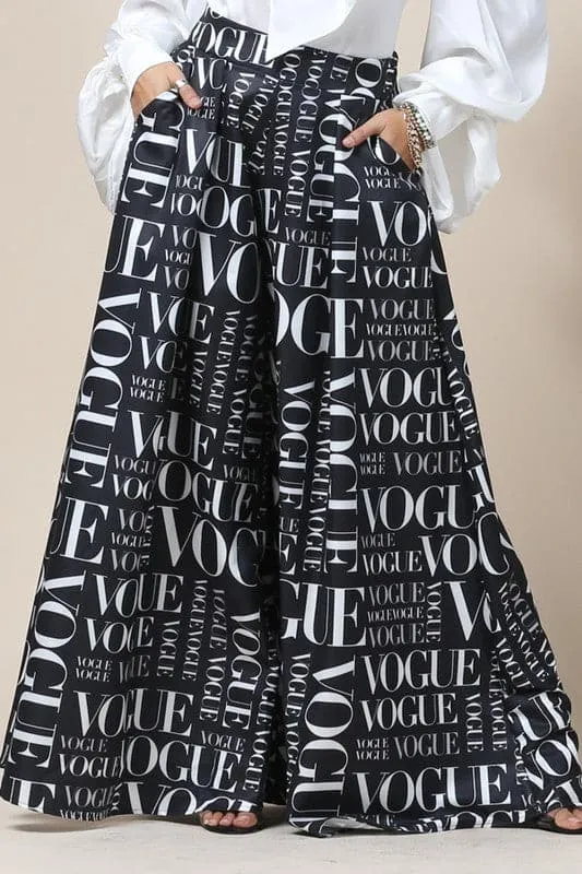 Palazzo Skirt Pants Vogue
