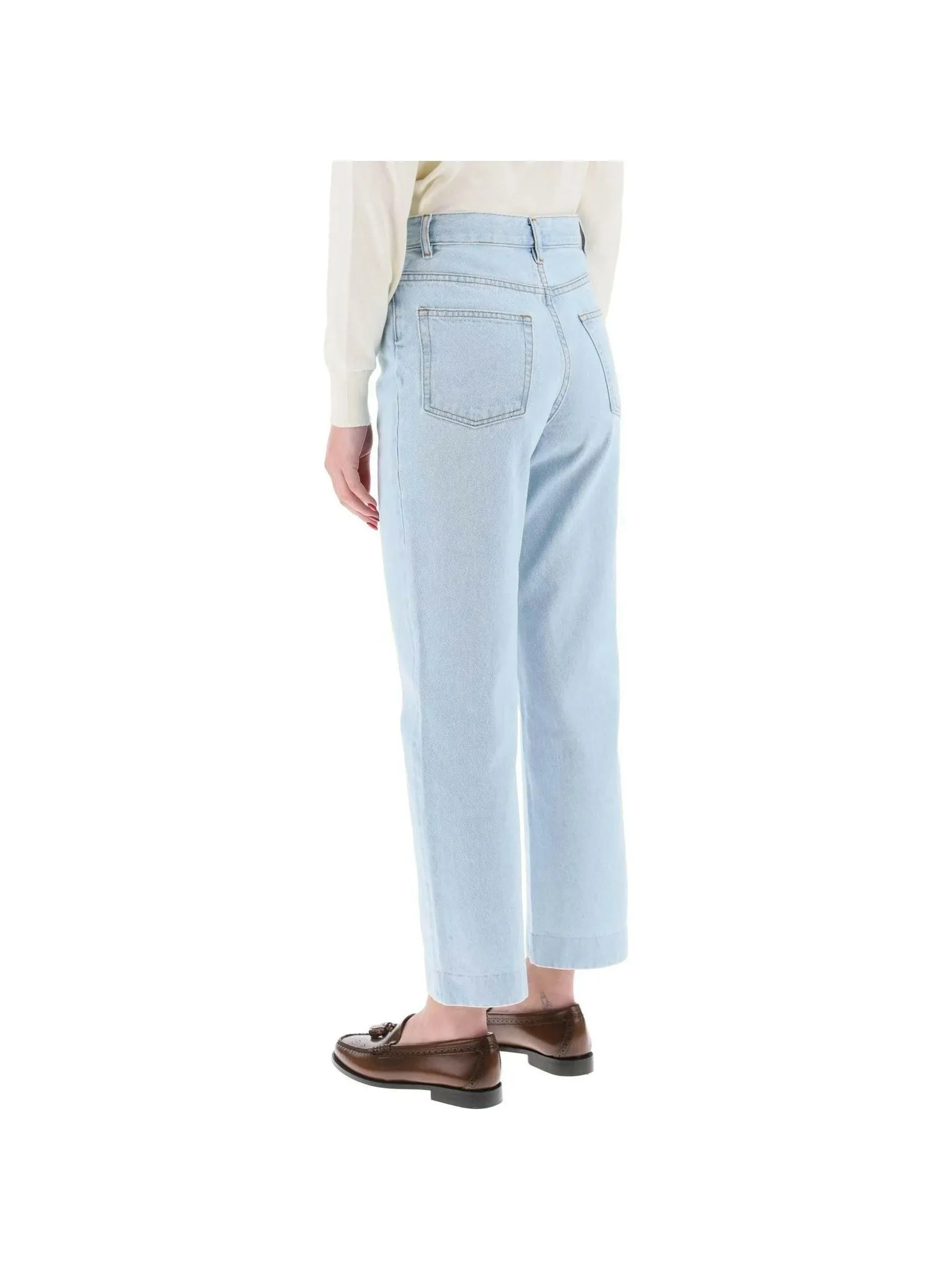 Sailor Straight Cut Cropped Jeans
