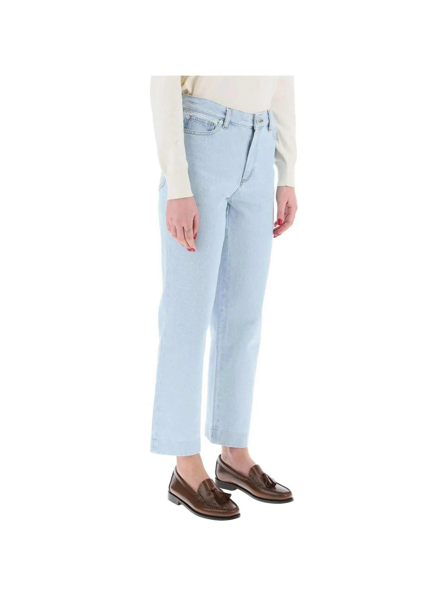 Sailor Straight Cut Cropped Jeans