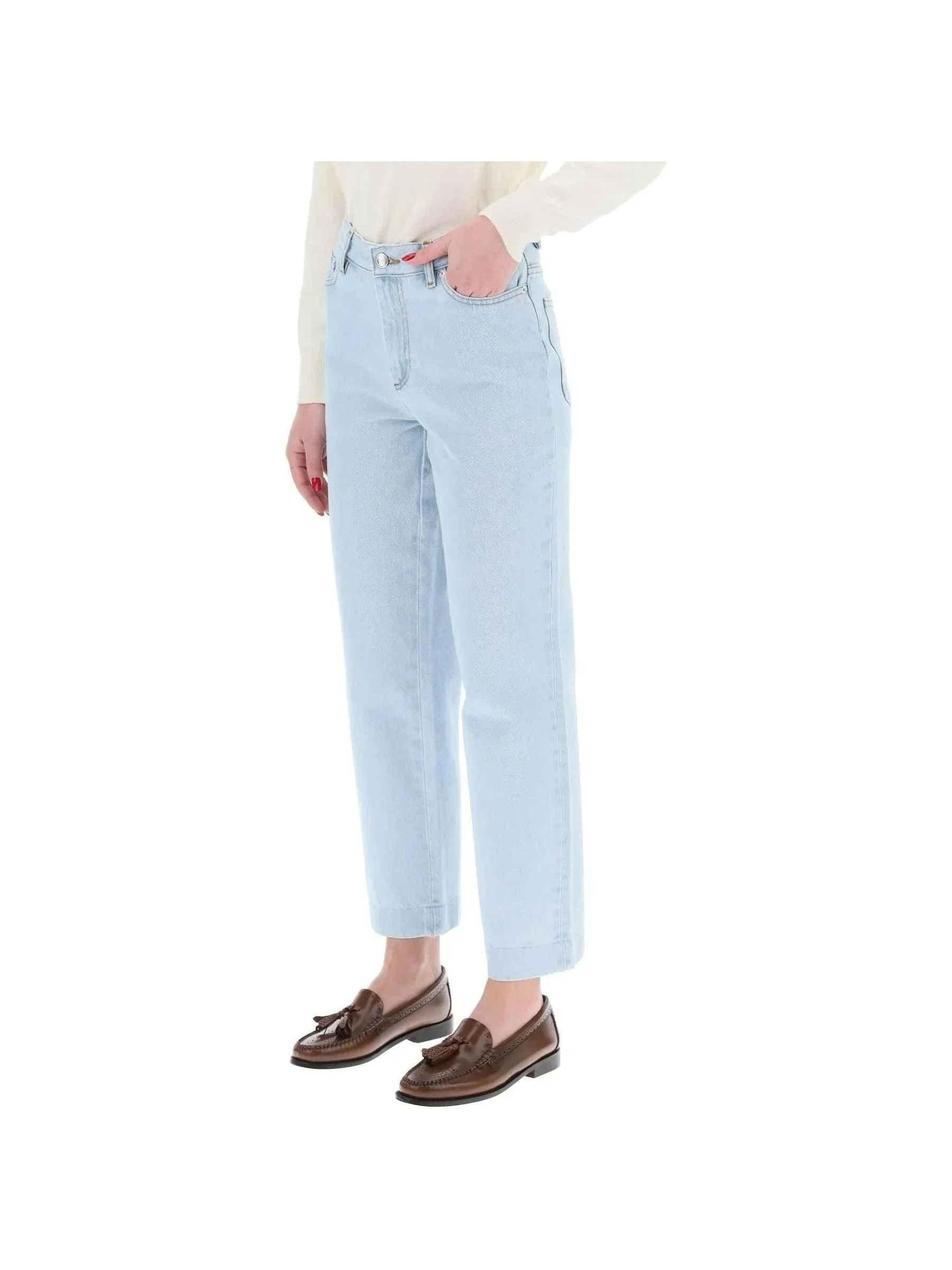 Sailor Straight Cut Cropped Jeans