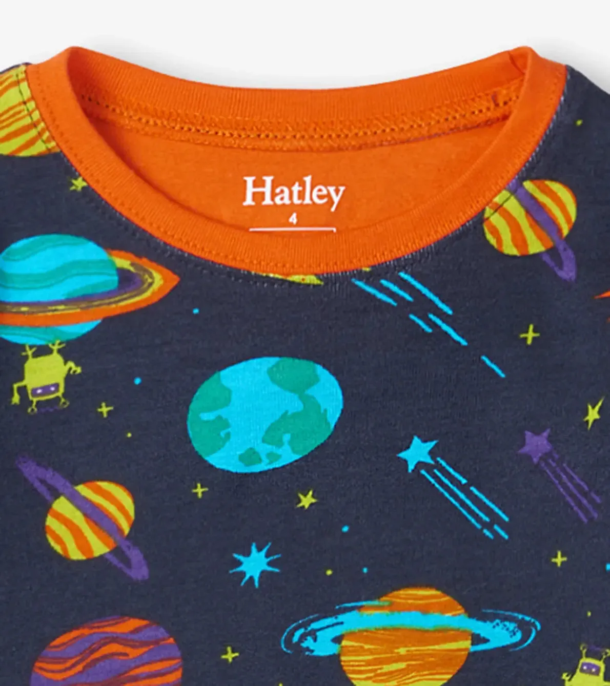 Space Explorer Kids Organic Cotton Boys Pajama Set | Hatley
