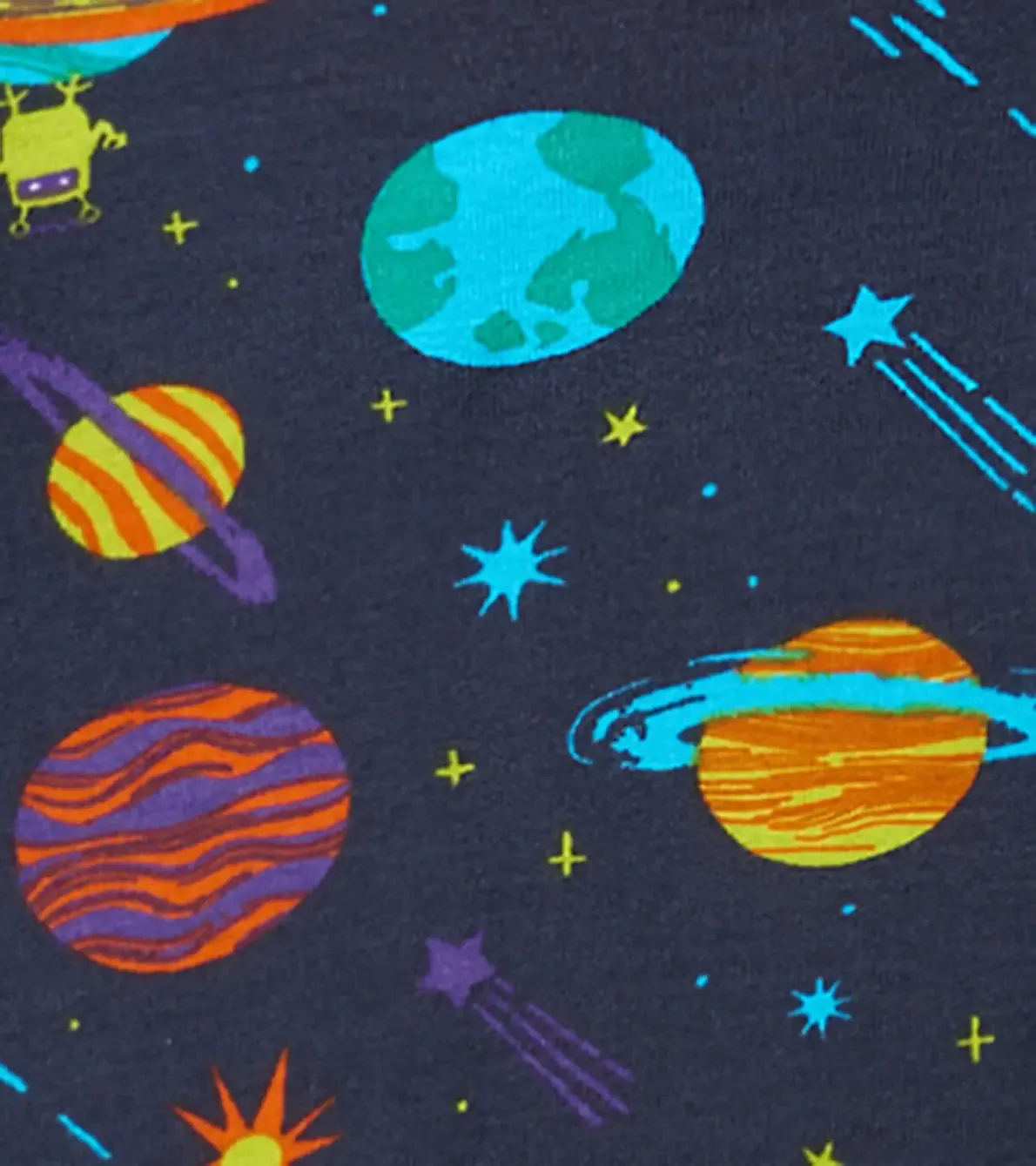 Space Explorer Kids Organic Cotton Boys Pajama Set | Hatley
