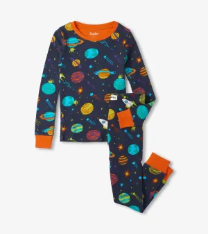 Space Explorer Kids Organic Cotton Boys Pajama Set | Hatley
