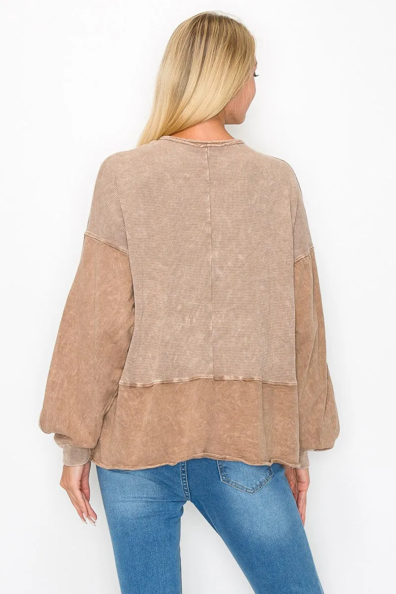 Stylish and Unique Mineral Washed Top